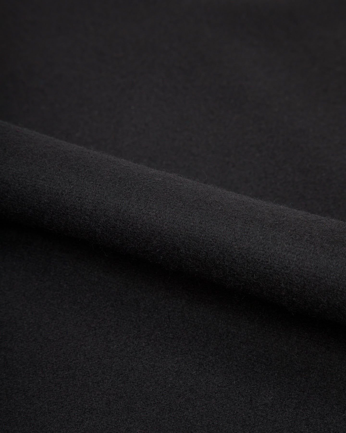 Monitaly Triple Tuck Wide Pants - Solid Black Wool Flannel - Standard & Strange