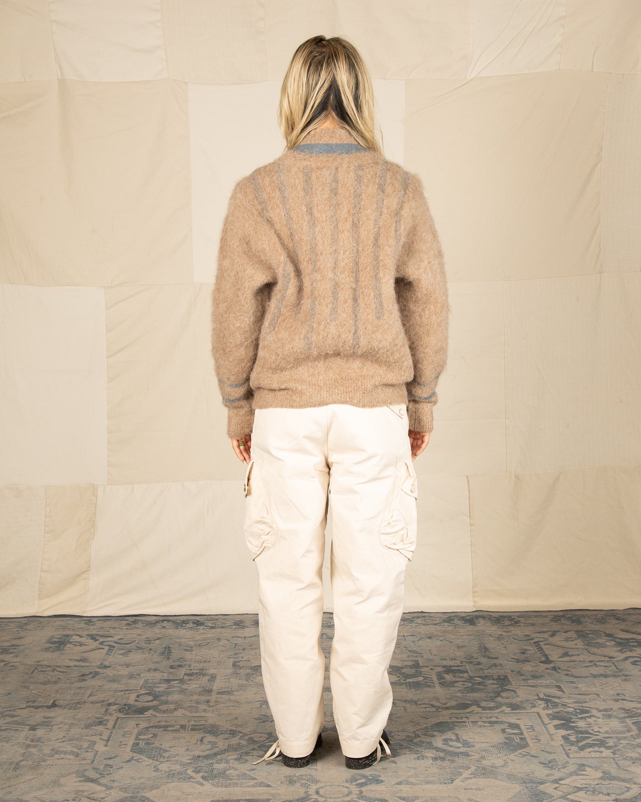 MotivMfg Adjustable Cargo Pants - Natural Ripstop Waxed Cotton - Standard & Strange