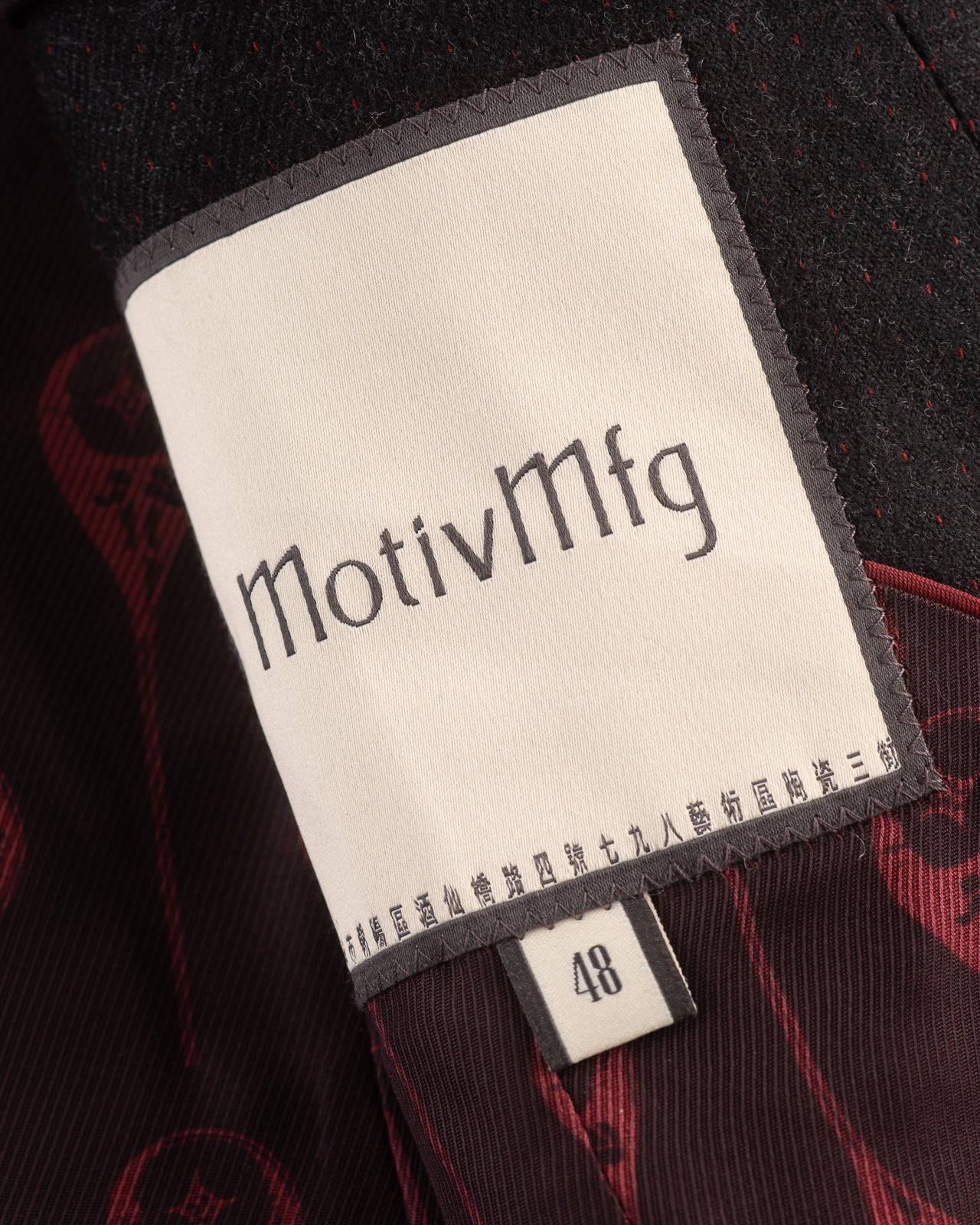 MotivMfg Concord Jacket - Red Rain Charcoal "Redpath" Flannel - Standard & Strange