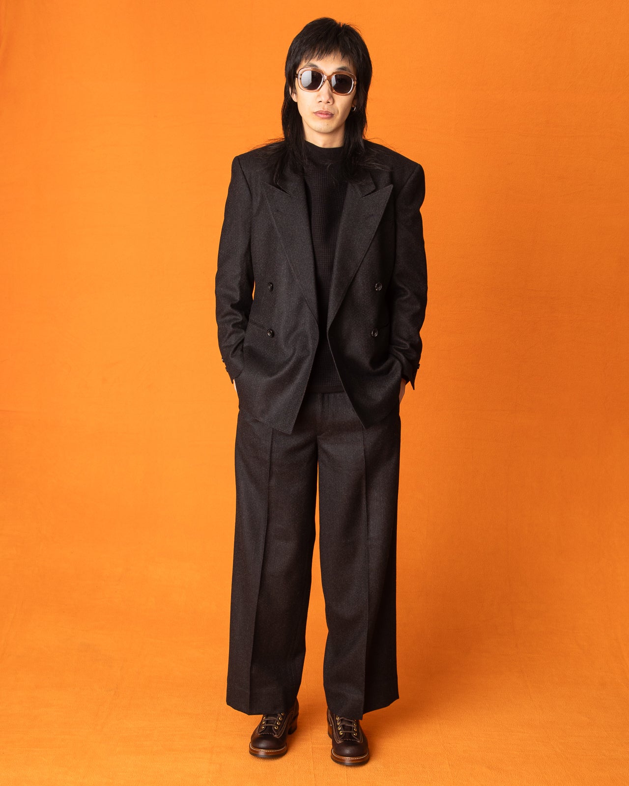 MotivMfg Concord Jacket - Red Rain Charcoal "Redpath" Flannel - Standard & Strange