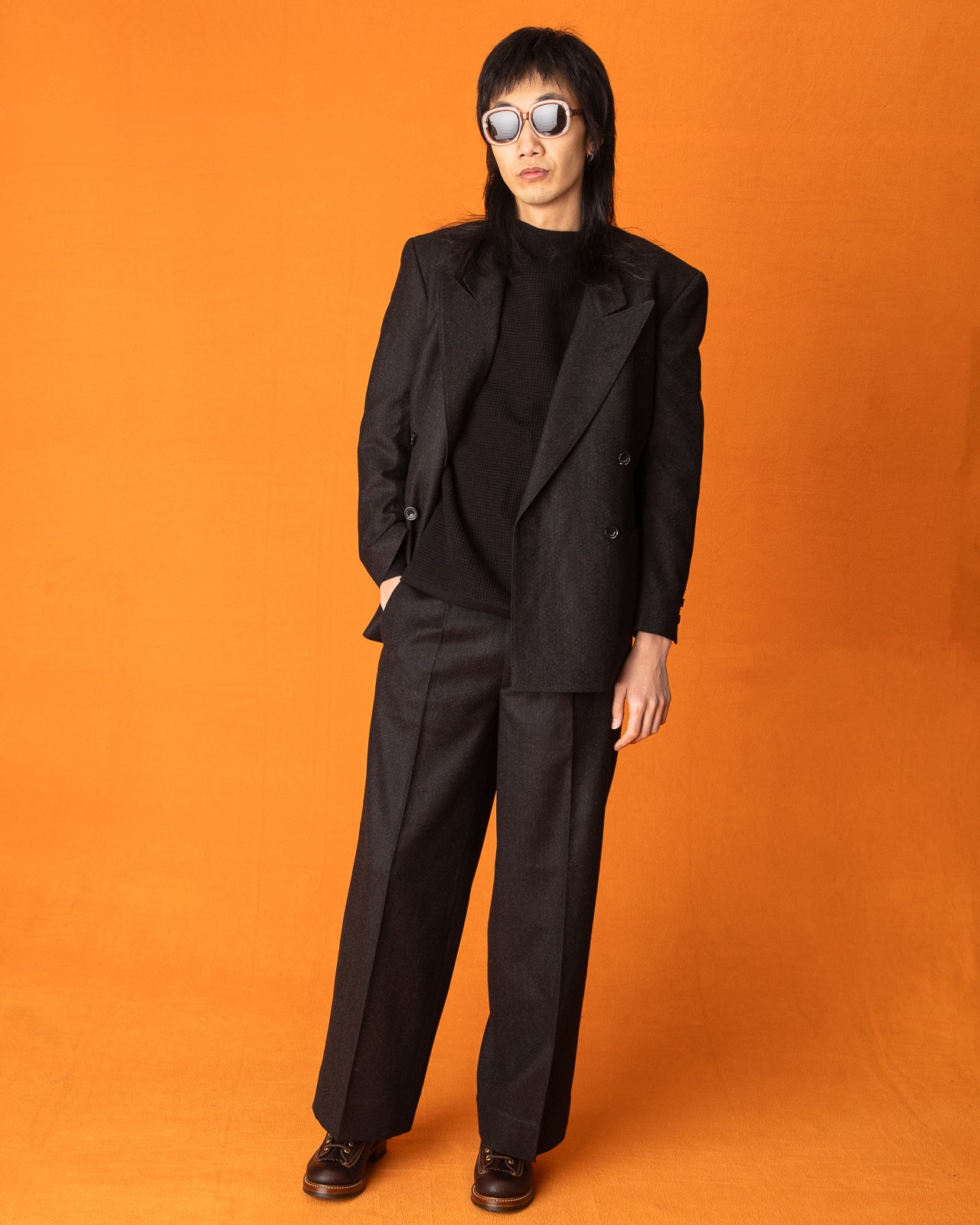 MotivMfg Concord Jacket - Red Rain Charcoal "Redpath" Flannel - Standard & Strange