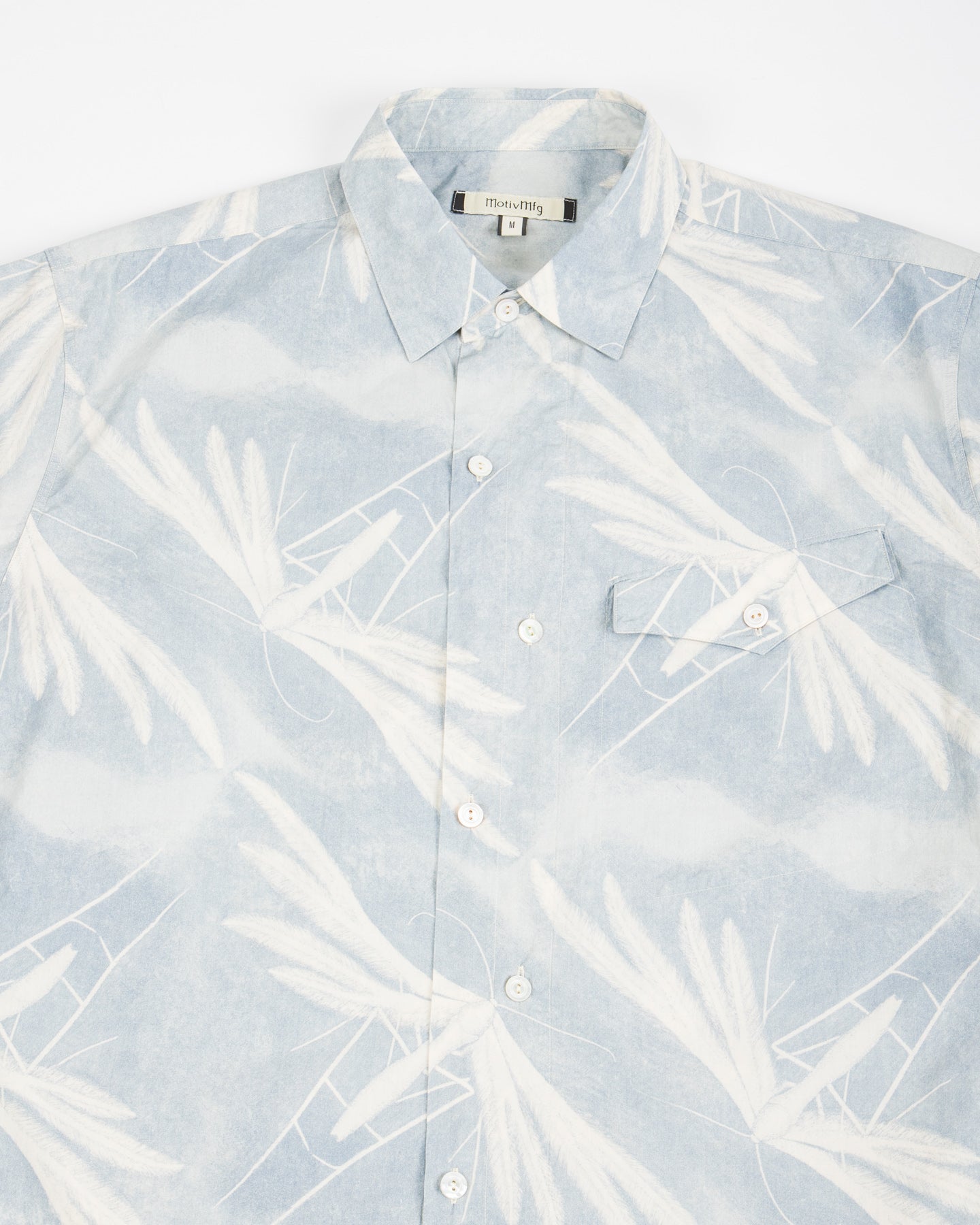 Dala Shirt - Moth Print Cotton Silk Broadcloth