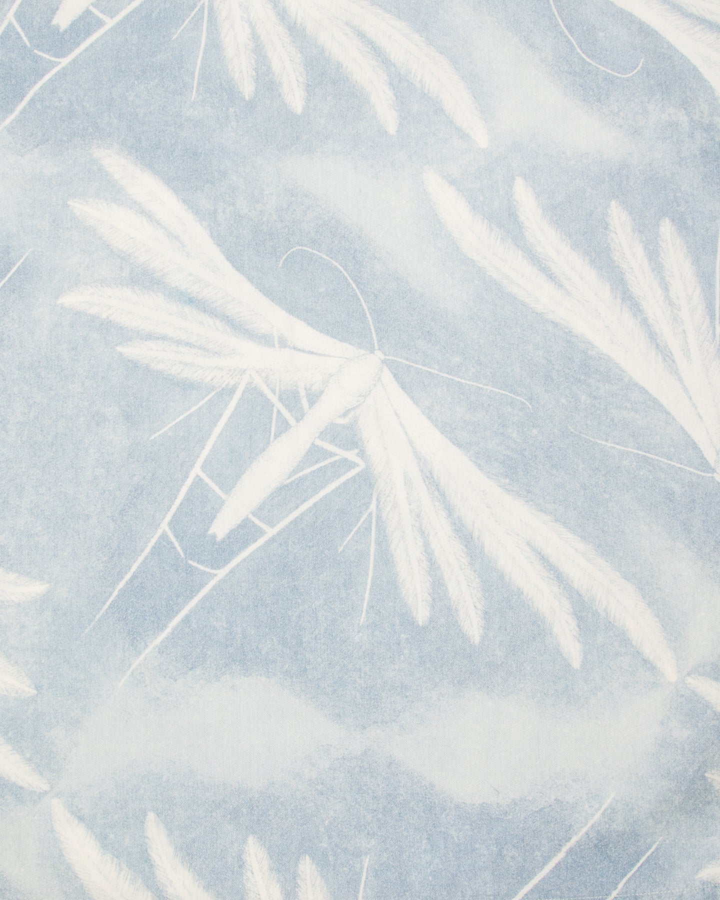 Dala Shirt - Moth Print Cotton Silk Broadcloth