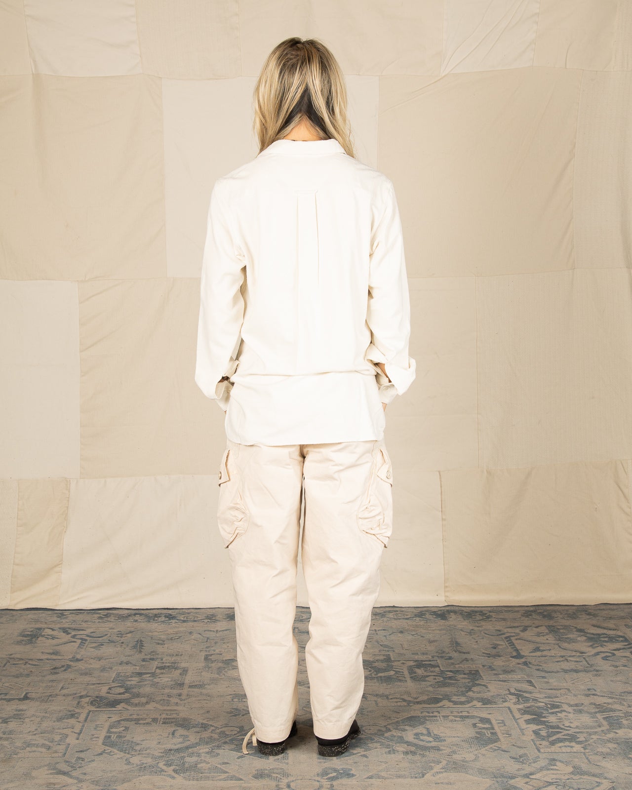 MotivMfg Draughtsman Shirt - Eggshell Tussah Silk - Standard & Strange