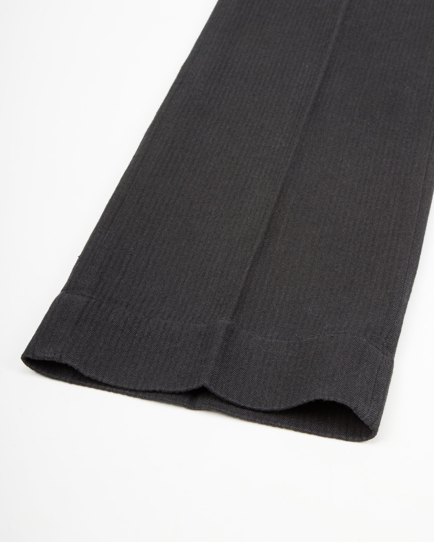 MotivMfg Loft Trousers - Black Linen Wool Pique - Standard & Strange