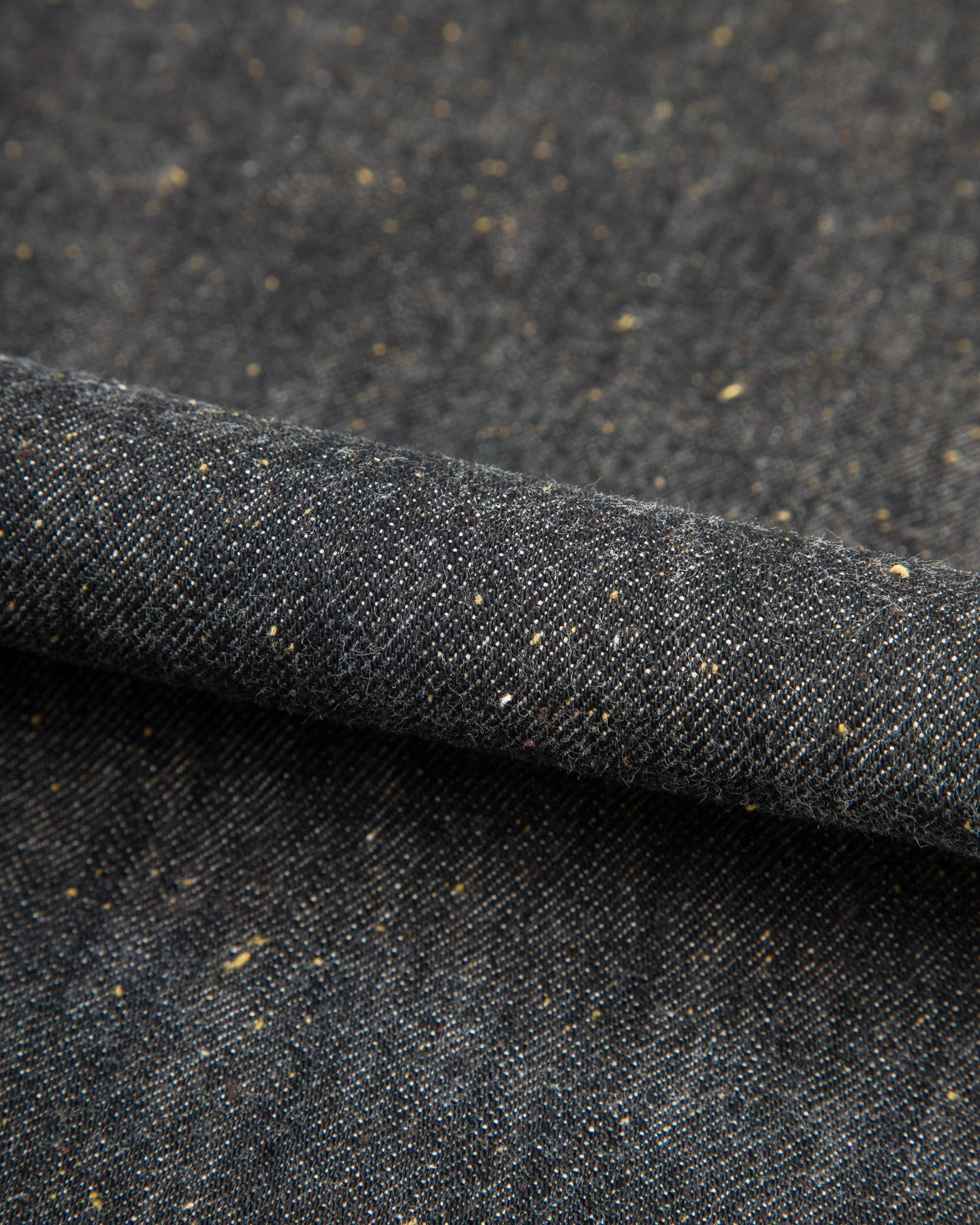 MotivMfg Pleat Denim Trousers - Char Brown Donegal Denim - Standard & Strange