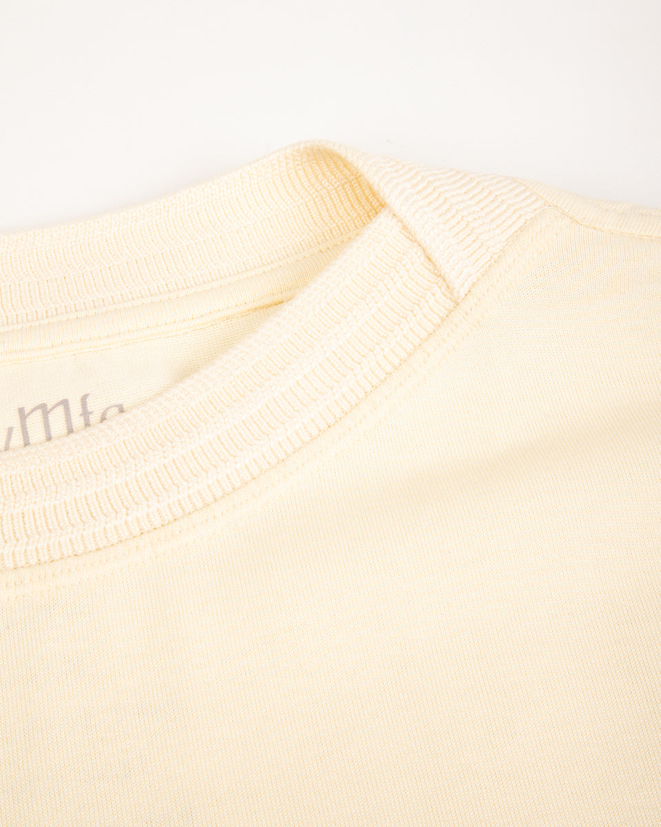 MotivMfg Shuttle T-Shirt - Ivory Cotton Silk Jersey - Standard & Strange