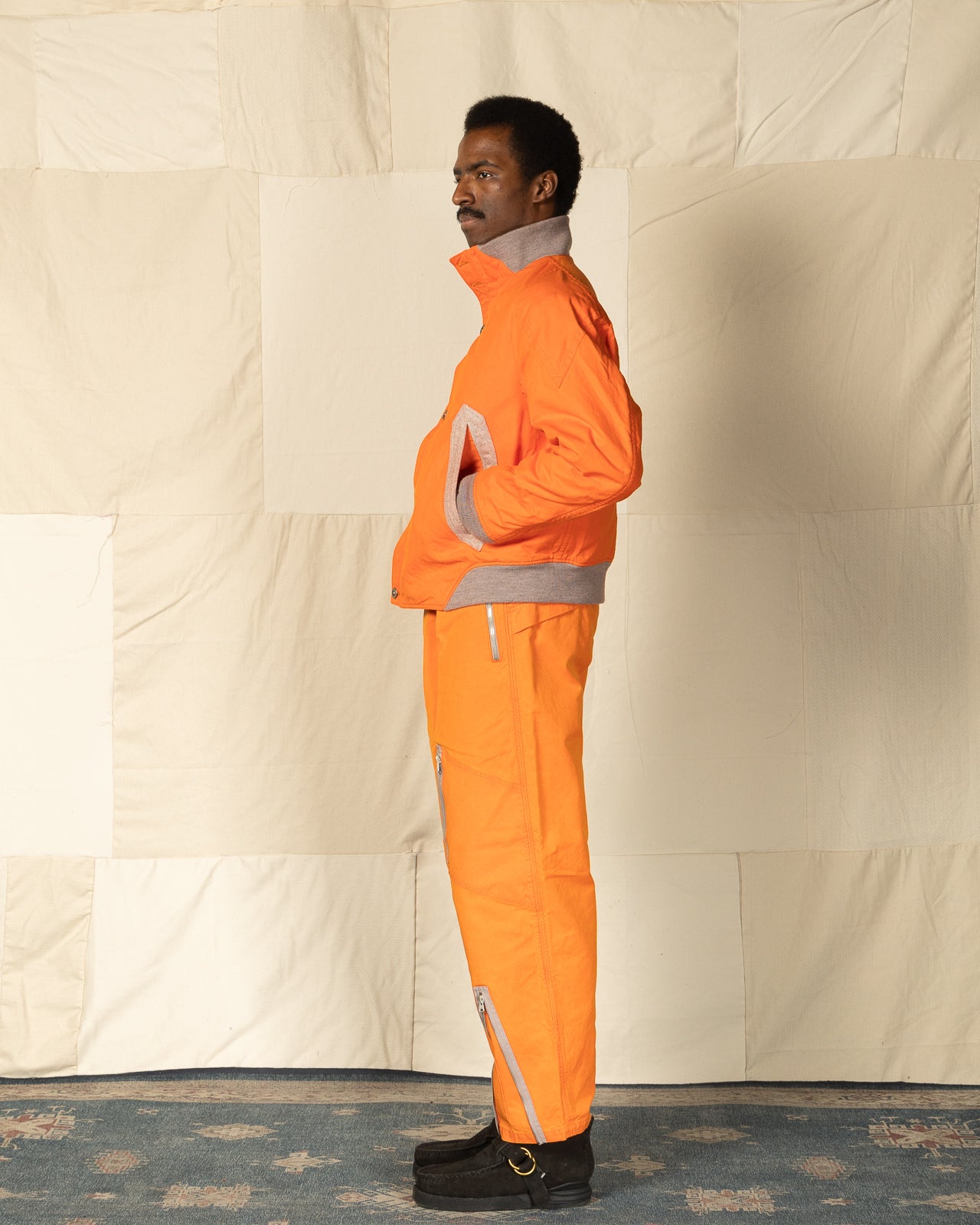 MotivMfg Vector Bomber Jacket - Lava Halley Stevenson "Military Finish" Waxed Cotton - Standard & Strange