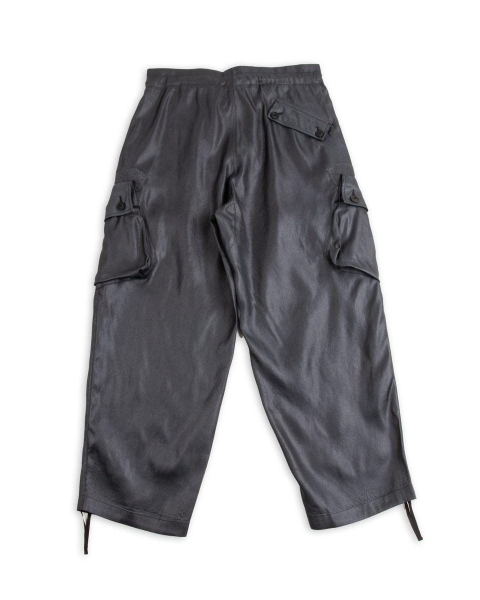 MotivMfg Adjustable Cargo Pants - High Twist Tussah Silk Twill/Midnight - Standard & Strange