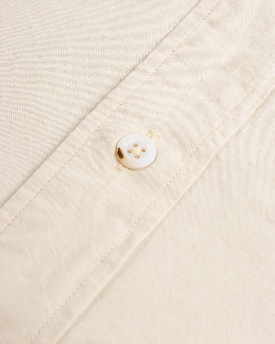 MotivMfg Authentic Fit BD Shirt - Lawn/Off White Japanese Cotton Hemp - Standard & Strange
