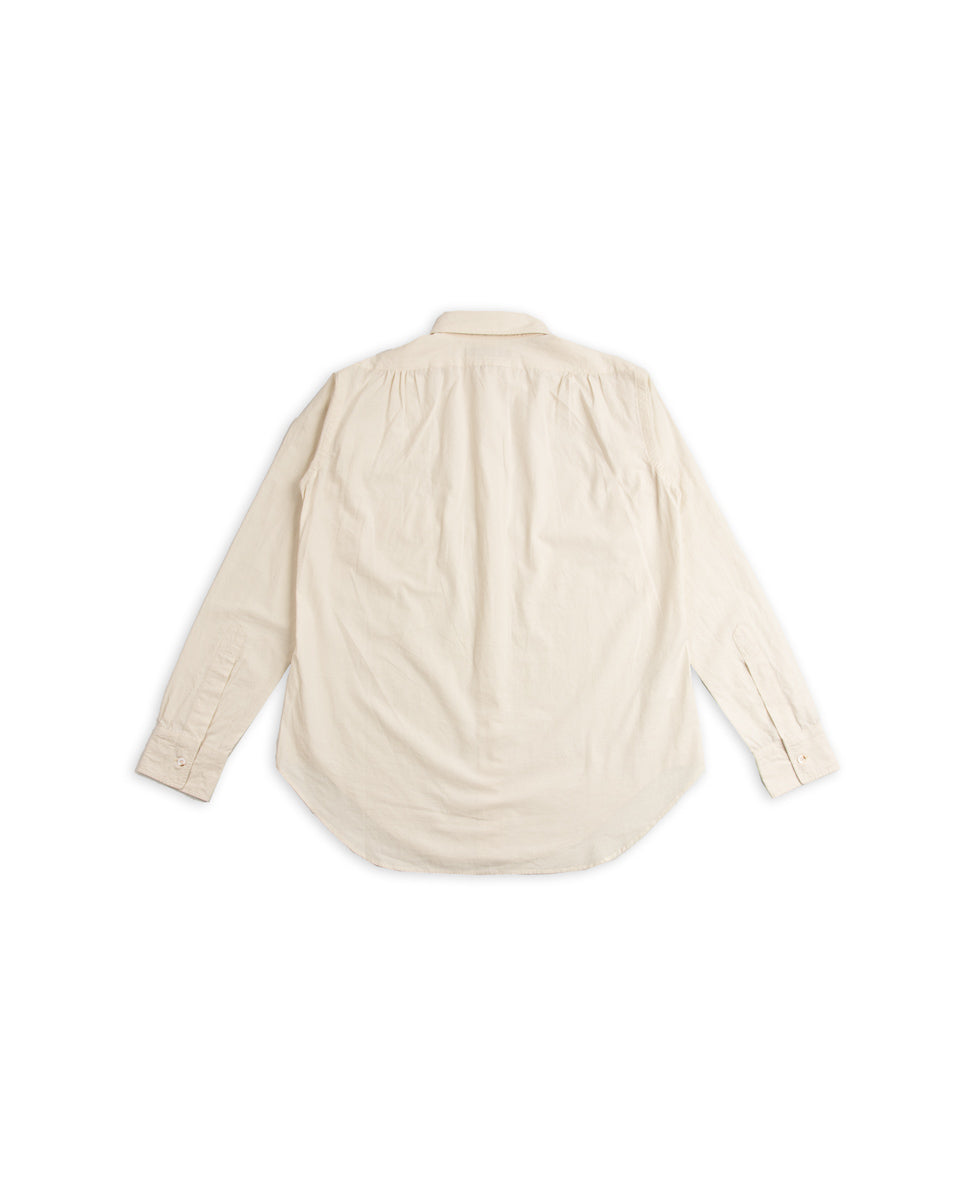 MotivMfg Authentic Fit BD Shirt - Lawn/Off White Japanese Cotton Hemp - Standard & Strange