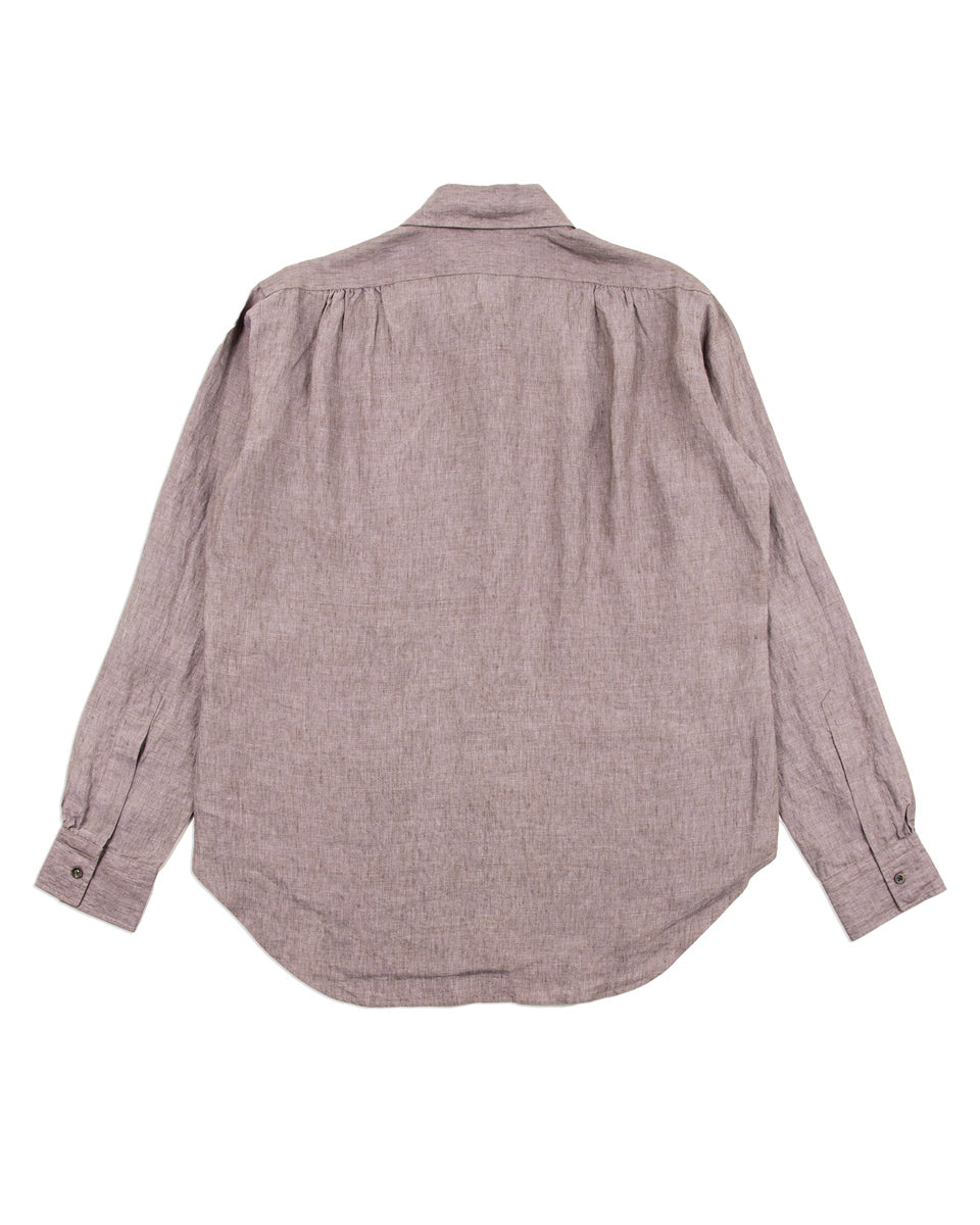 MotivMfg Authentic Fit BD Shirt - Violet Superfine Linen Broadcloth - Standard & Strange