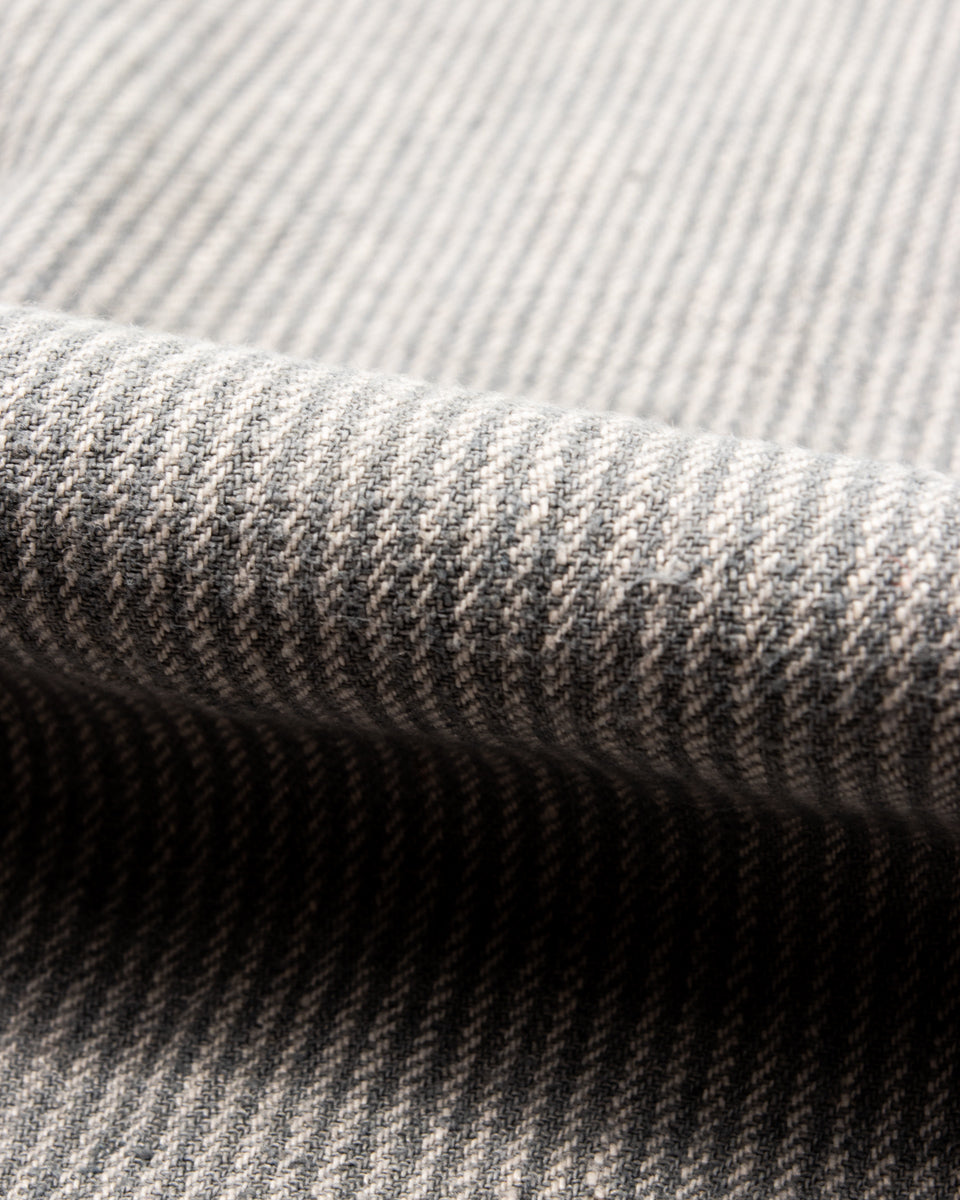 MotivMfg English Trousers - Light Grey Stripe High Twist Linen - Standard & Strange