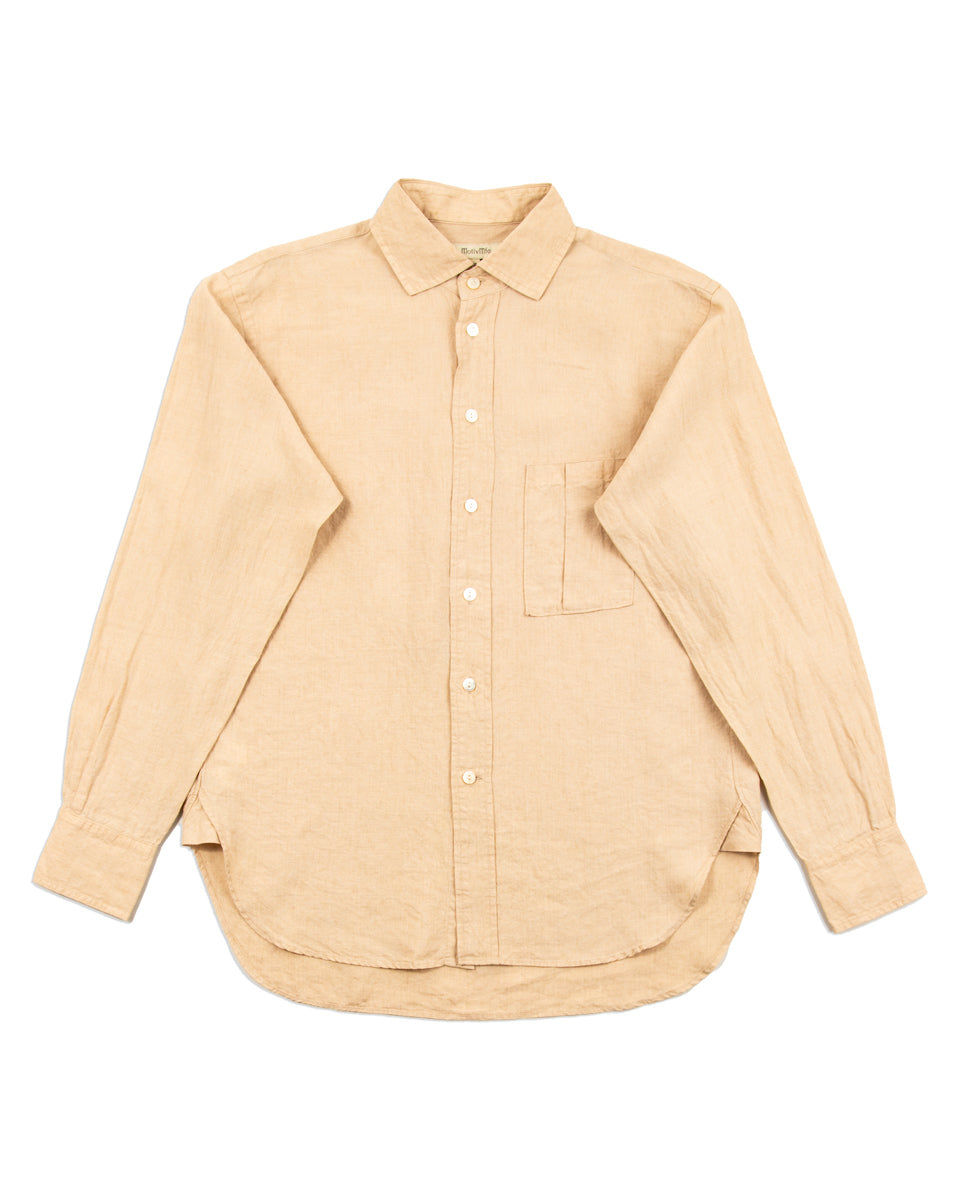 MotivMfg Gyorgy Shirt - Buff Superfine Linen Broadcloth - Standard & Strange