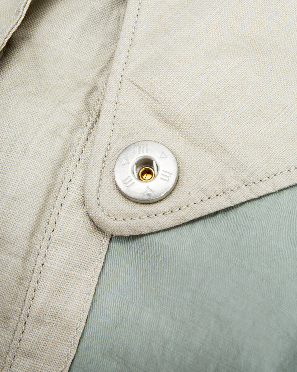 MotivMfg Hybrid Parka - Aqua Japanese Shrunk Nylon - Standard & Strange