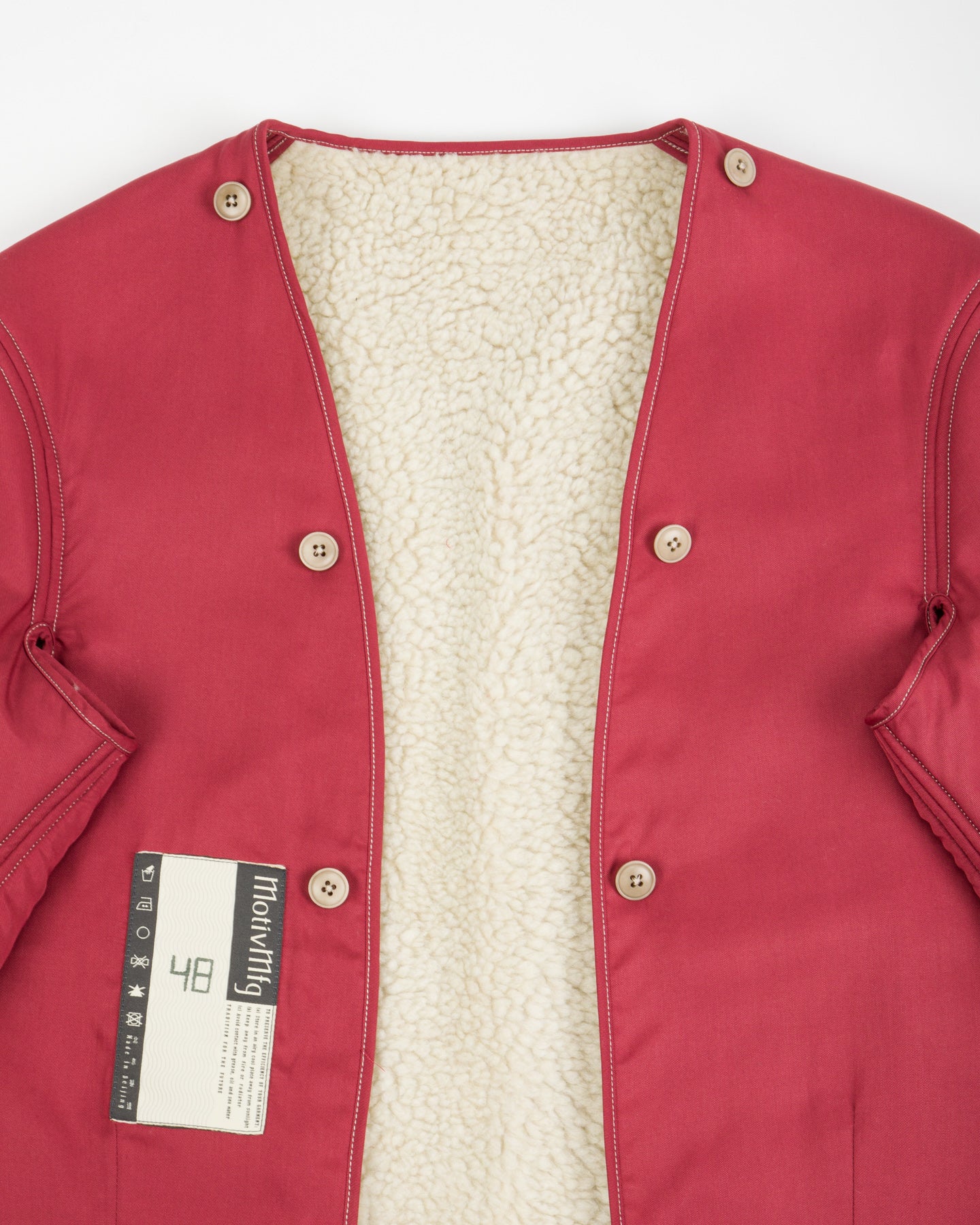 MotivMfg Mod. Deacon Flight Liner Jacket - Smog Lightweight Fleece - Standard & Strange