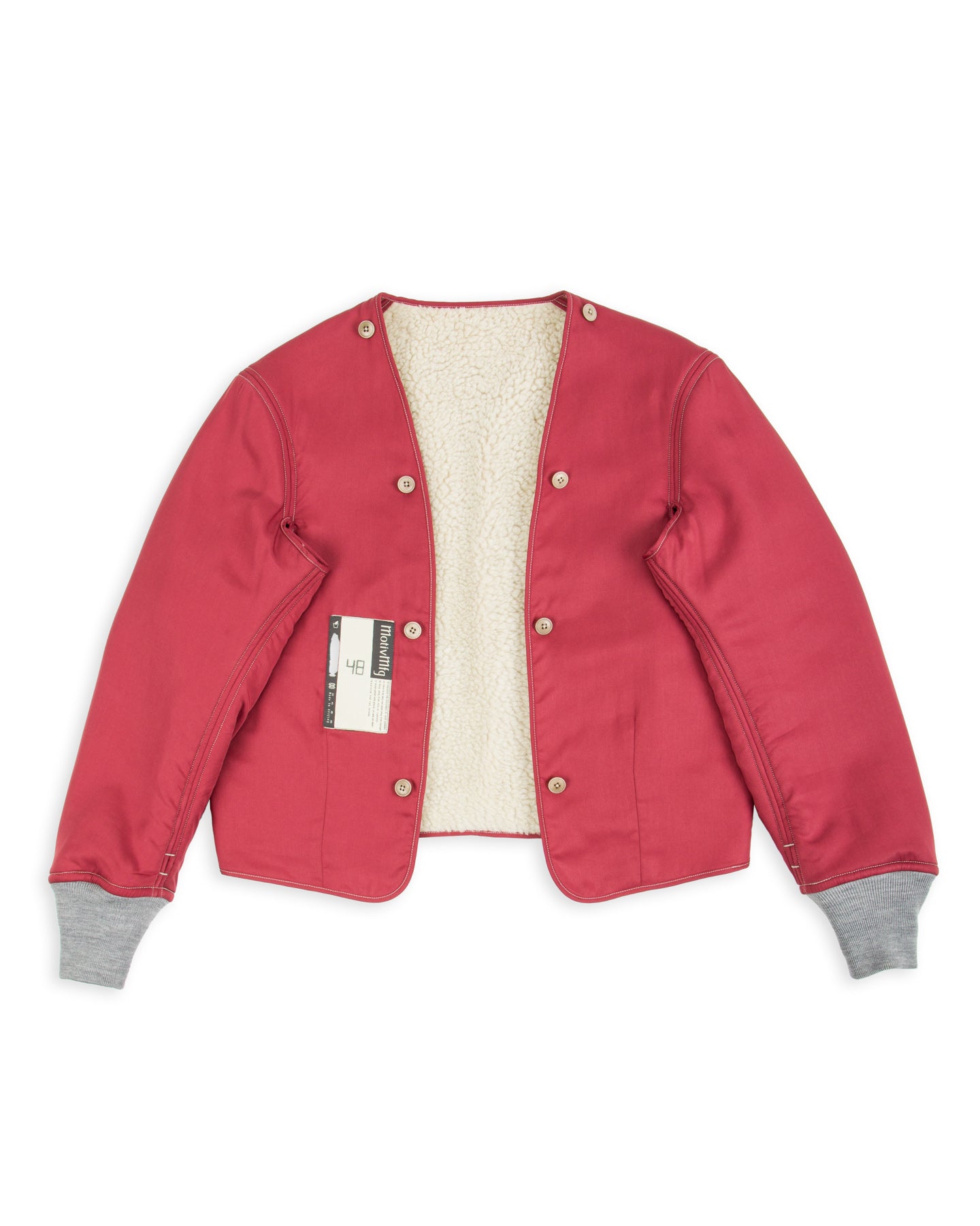 MotivMfg Mod. Deacon Flight Liner Jacket - Smog Lightweight Fleece - Standard & Strange