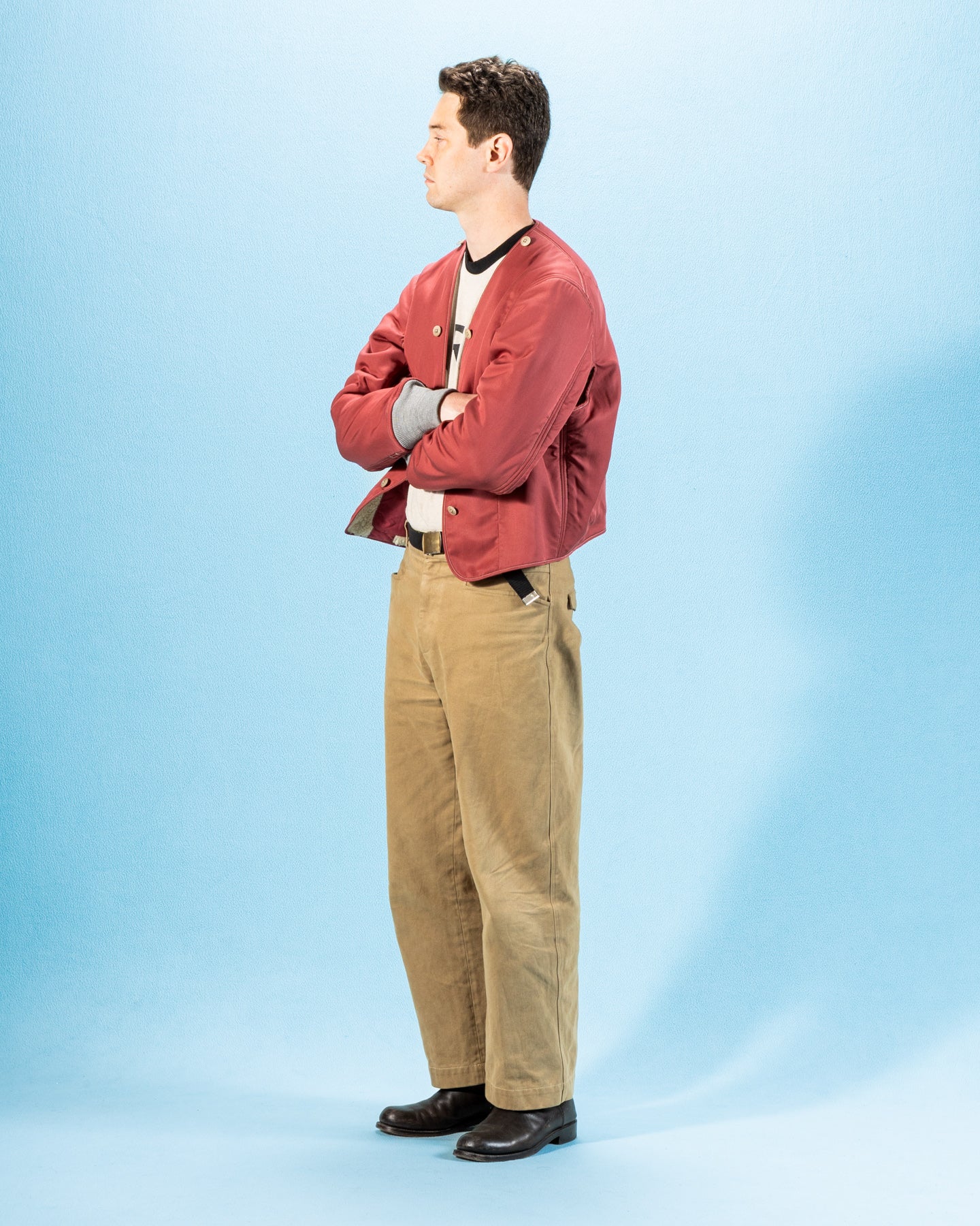 MotivMfg Mod. Deacon Flight Liner Jacket - Smog Lightweight Fleece - Standard & Strange