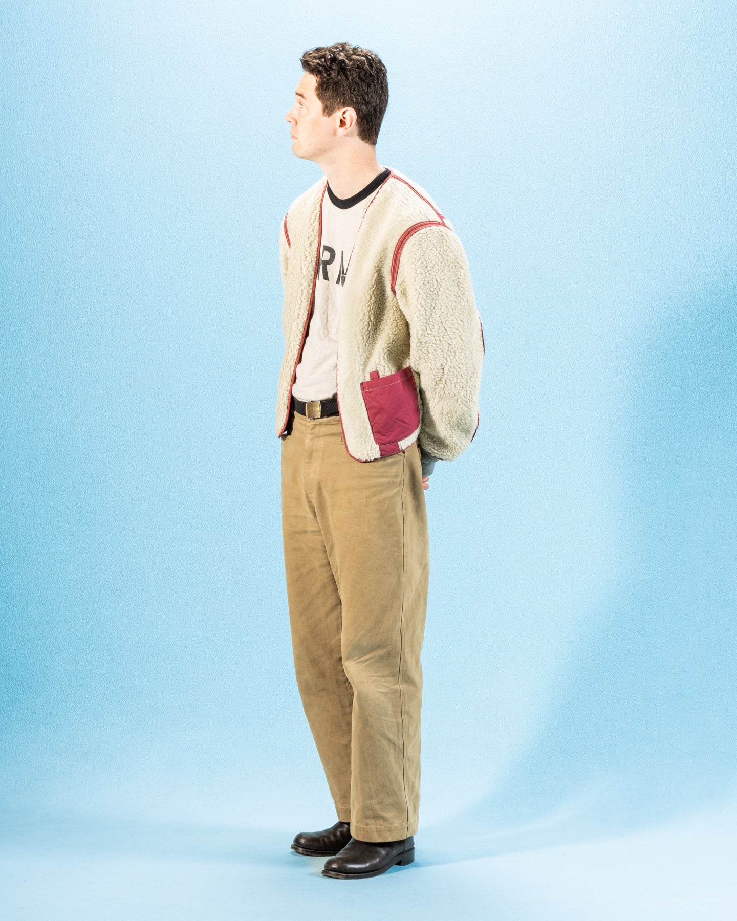 MotivMfg Mod. Deacon Flight Liner Jacket - Smog Lightweight Fleece - Standard & Strange