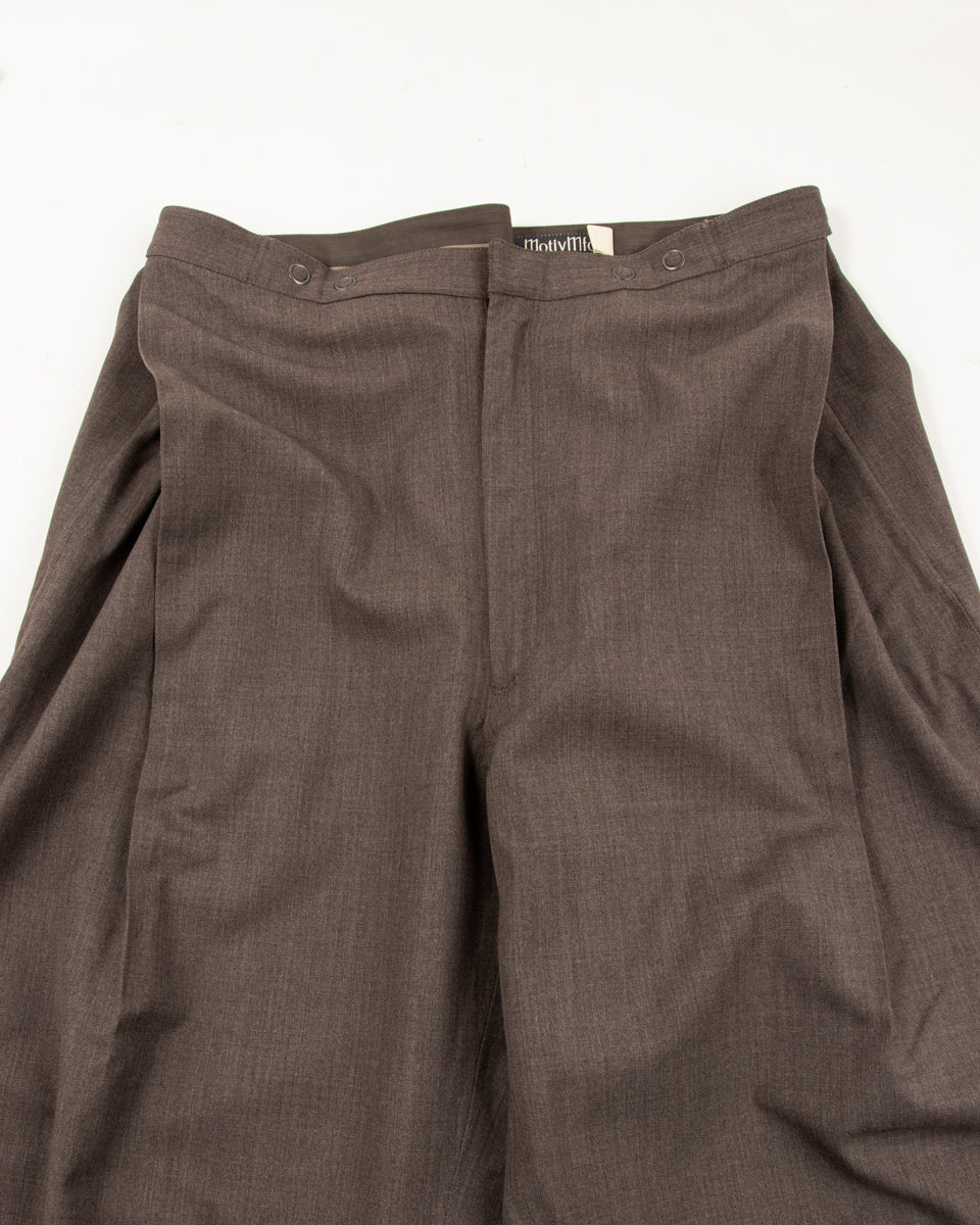 MotivMfg Mod. Kinetic Trousers - Dark Natural Optim Wool - Standard & Strange