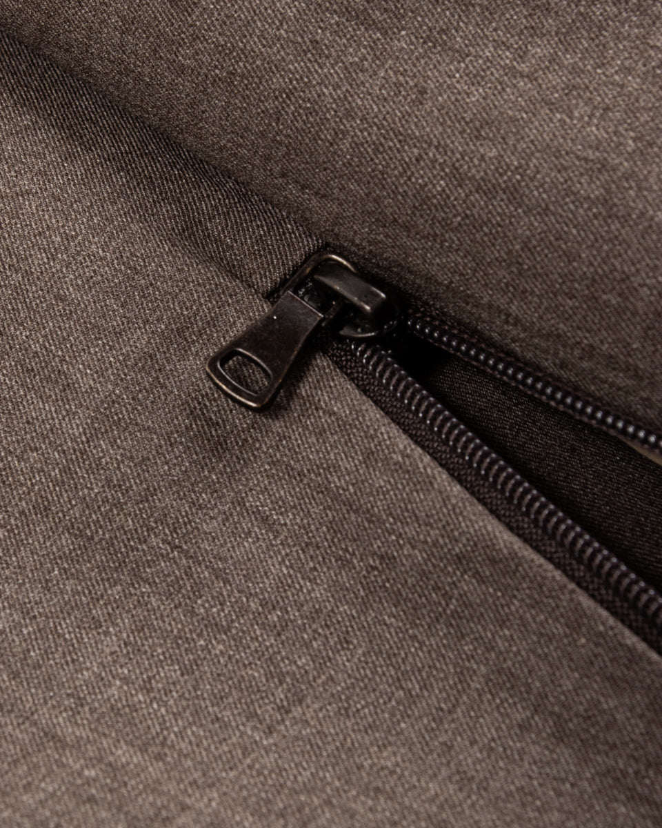 MotivMfg Mod. Kinetic Trousers - Dark Natural Optim Wool - Standard & Strange