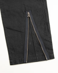 MotivMfg Norweger Flight Trousers - Charcoal Halley Stevenson "Military Finish" Waxed Cotton - Standard & Strange