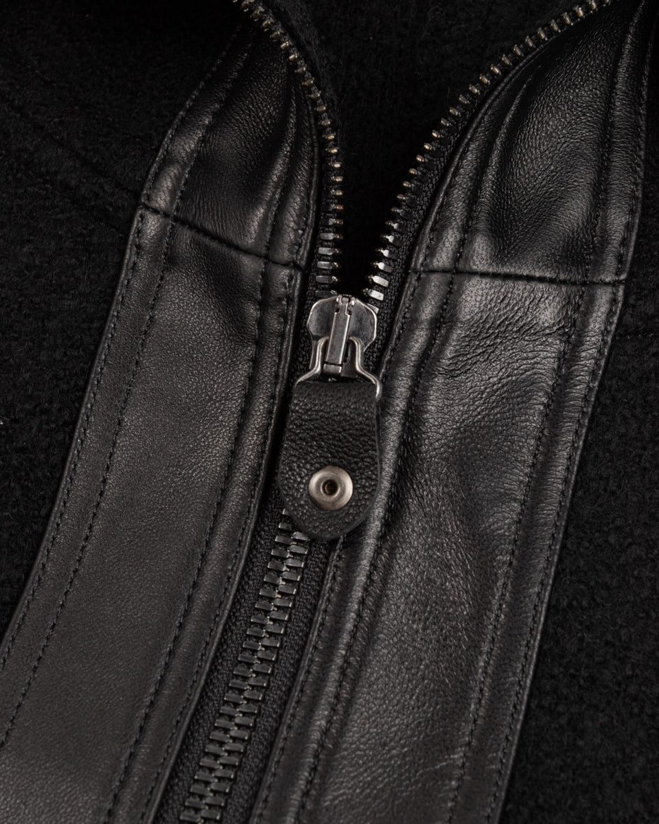 MotivMfg Pilgrimage Hoodie - Black Wool Boucle Knit - Standard & Strange