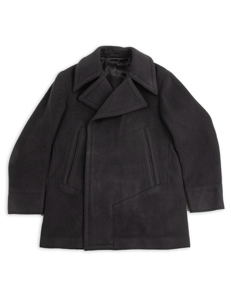 MotivMfg Platica Peacoat - Black Mallelieus Vintage Velour Overcoating - Standard & Strange
