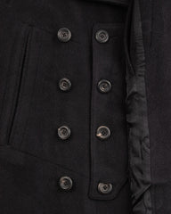 MotivMfg Platica Peacoat - Black Mallelieus Vintage Velour Overcoating - Standard & Strange