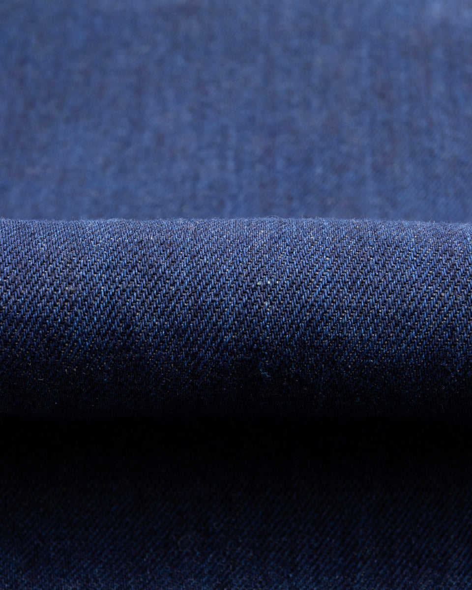 MotivMfg Pleat Denim Trousers - Indigo Linen Cotton Denim - Standard & Strange