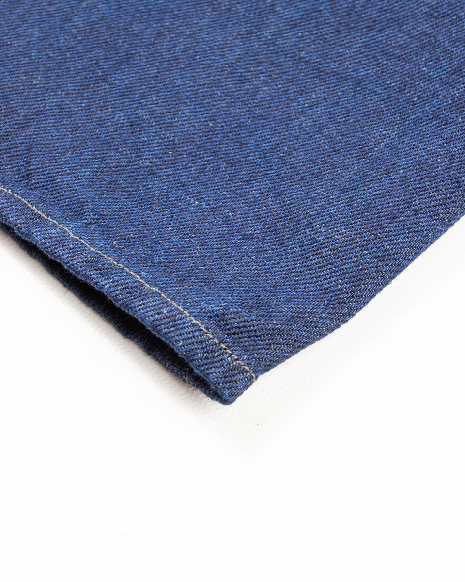 MotivMfg Pleat Denim Trousers - Indigo Linen Cotton Denim - Standard & Strange