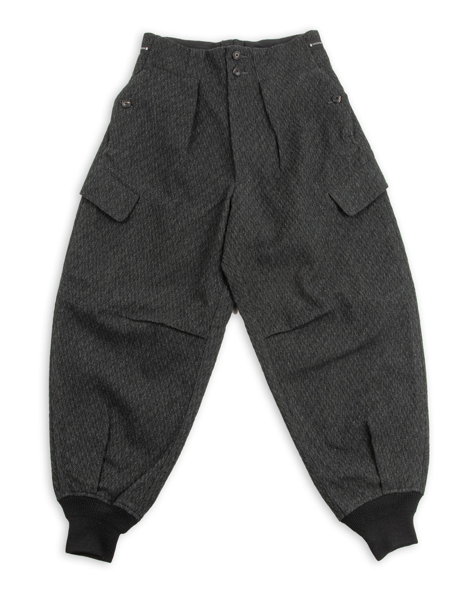 MotivMfg Ski Trousers - Forest Lovat Crepe Twist Sporting Tweed - Standard & Strange