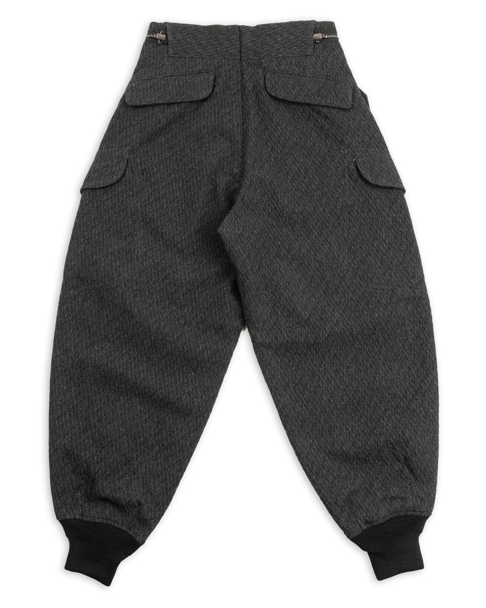 MotivMfg Ski Trousers - Forest Lovat Crepe Twist Sporting Tweed - Standard & Strange