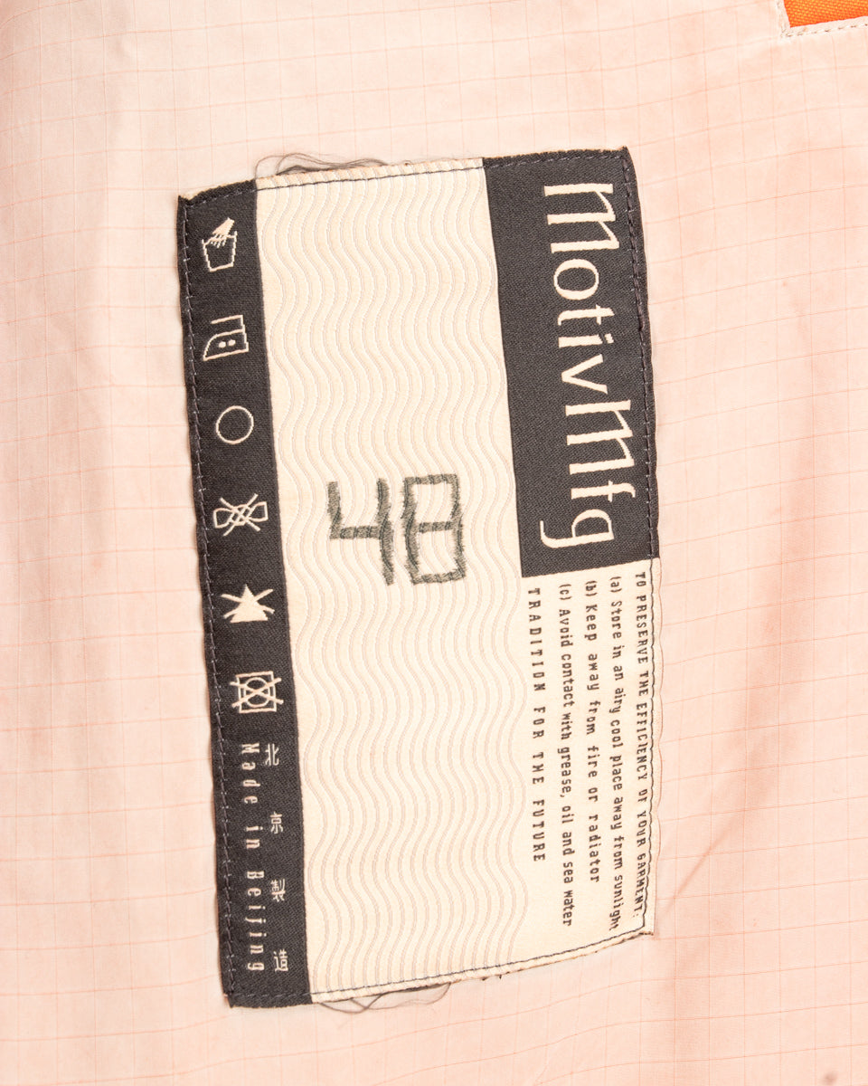 MotivMfg Vector Bomber Jacket - Lava Halley Stevenson "Military Finish" Waxed Cotton - Standard & Strange