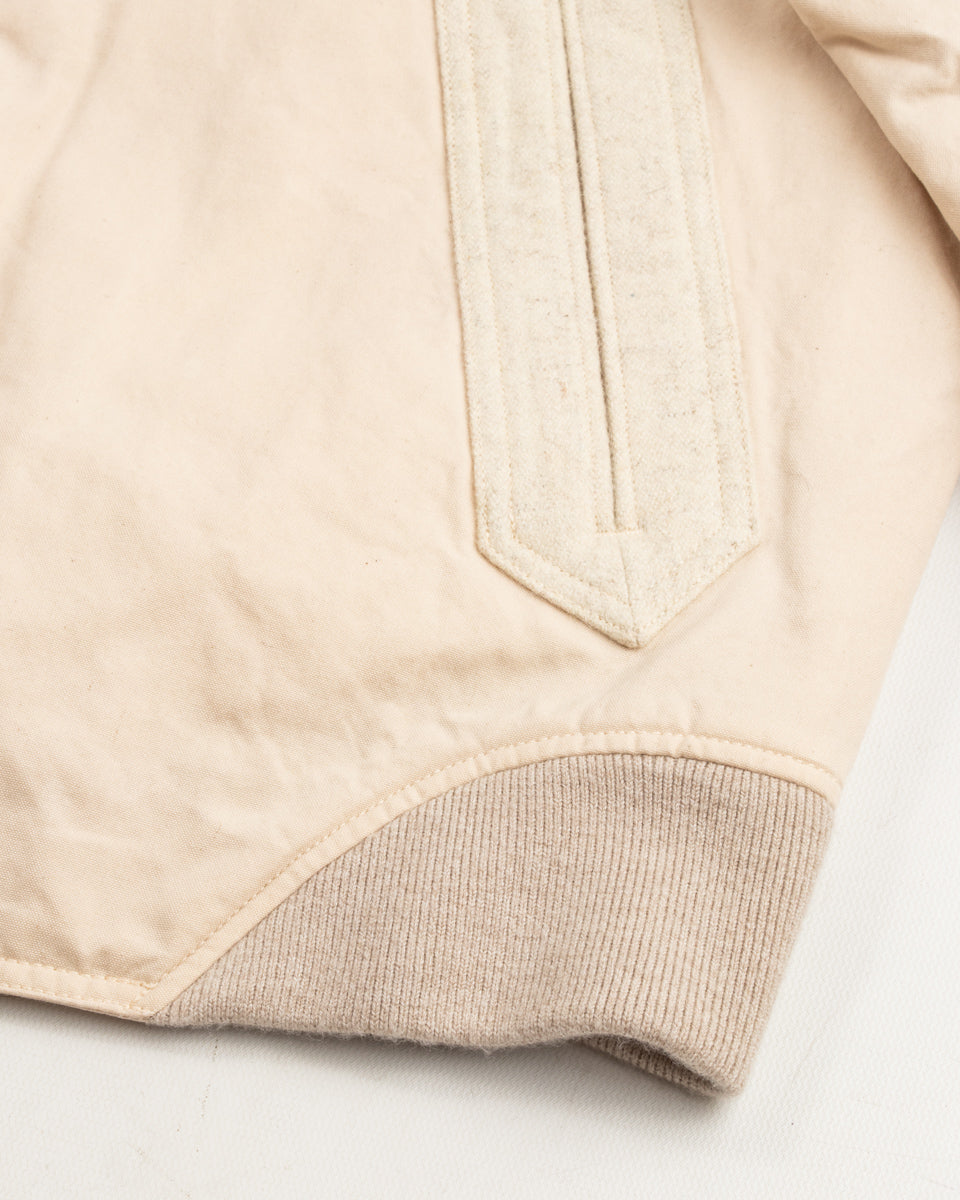 MotivMfg Vector Bomber Jacket Halley Stevenson "Military Finish" - Natural Waxed Cotton - Standard & Strange