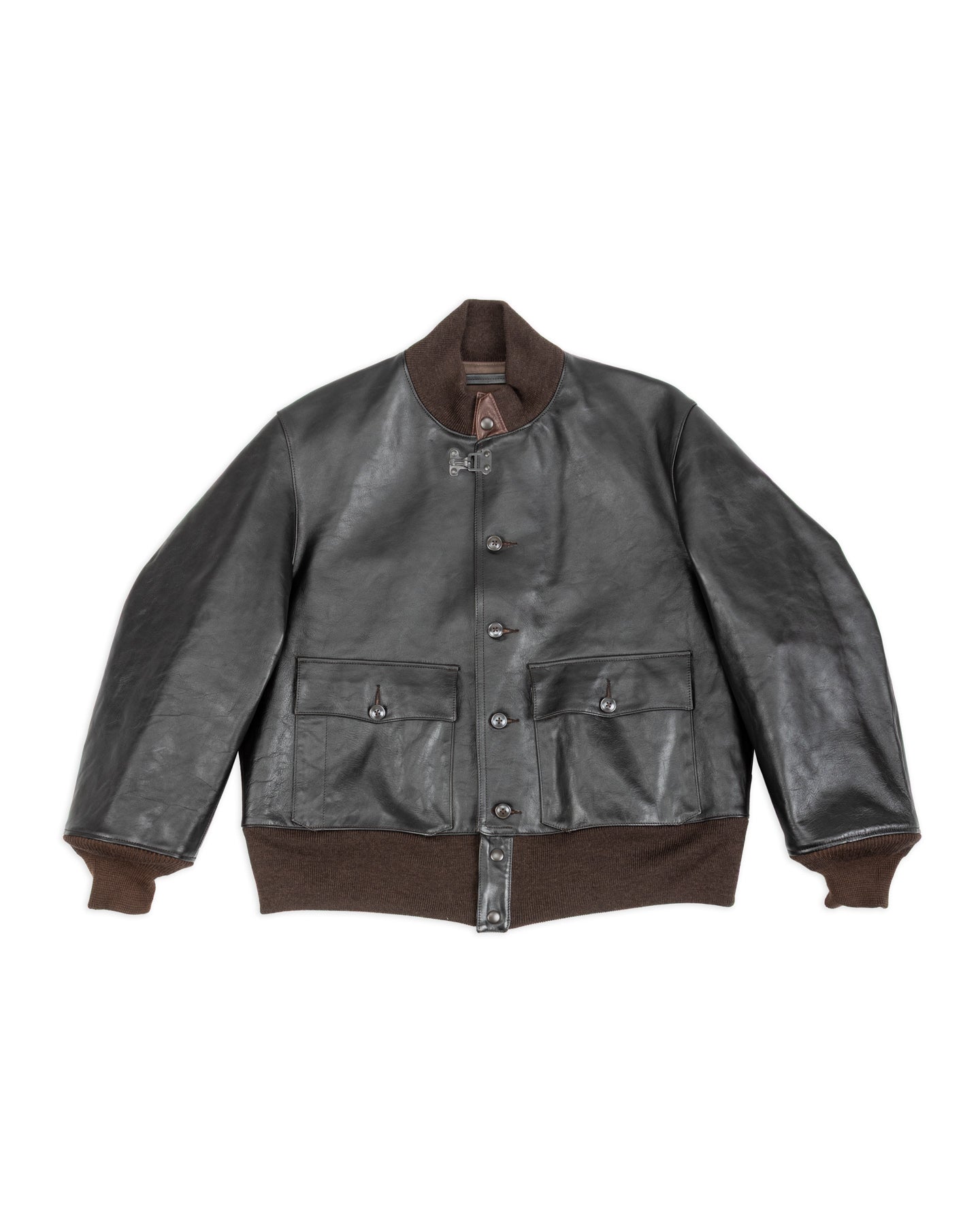 A-1 Jacket - Black Teacore Horsehide