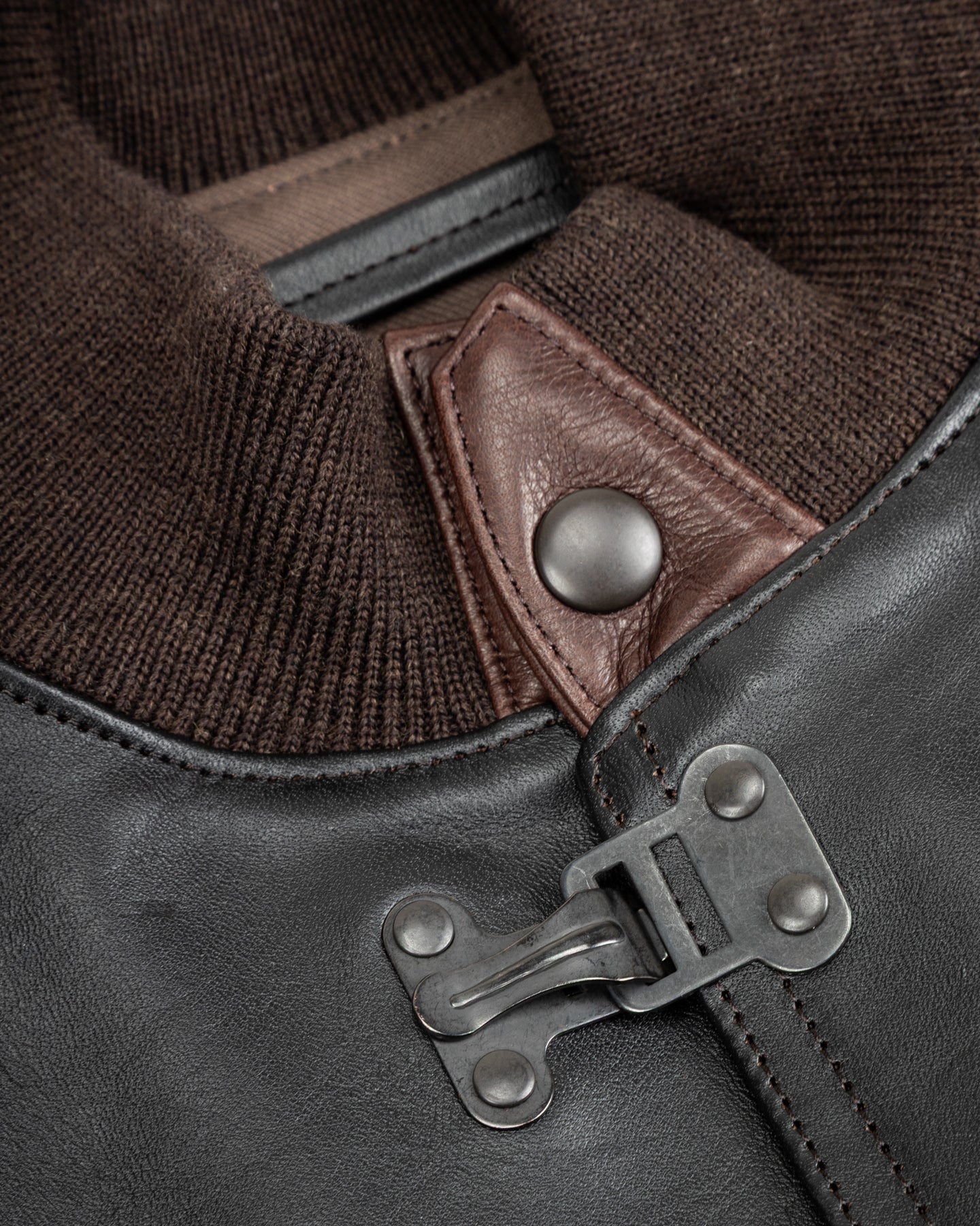 A-1 Jacket - Black Teacore Horsehide