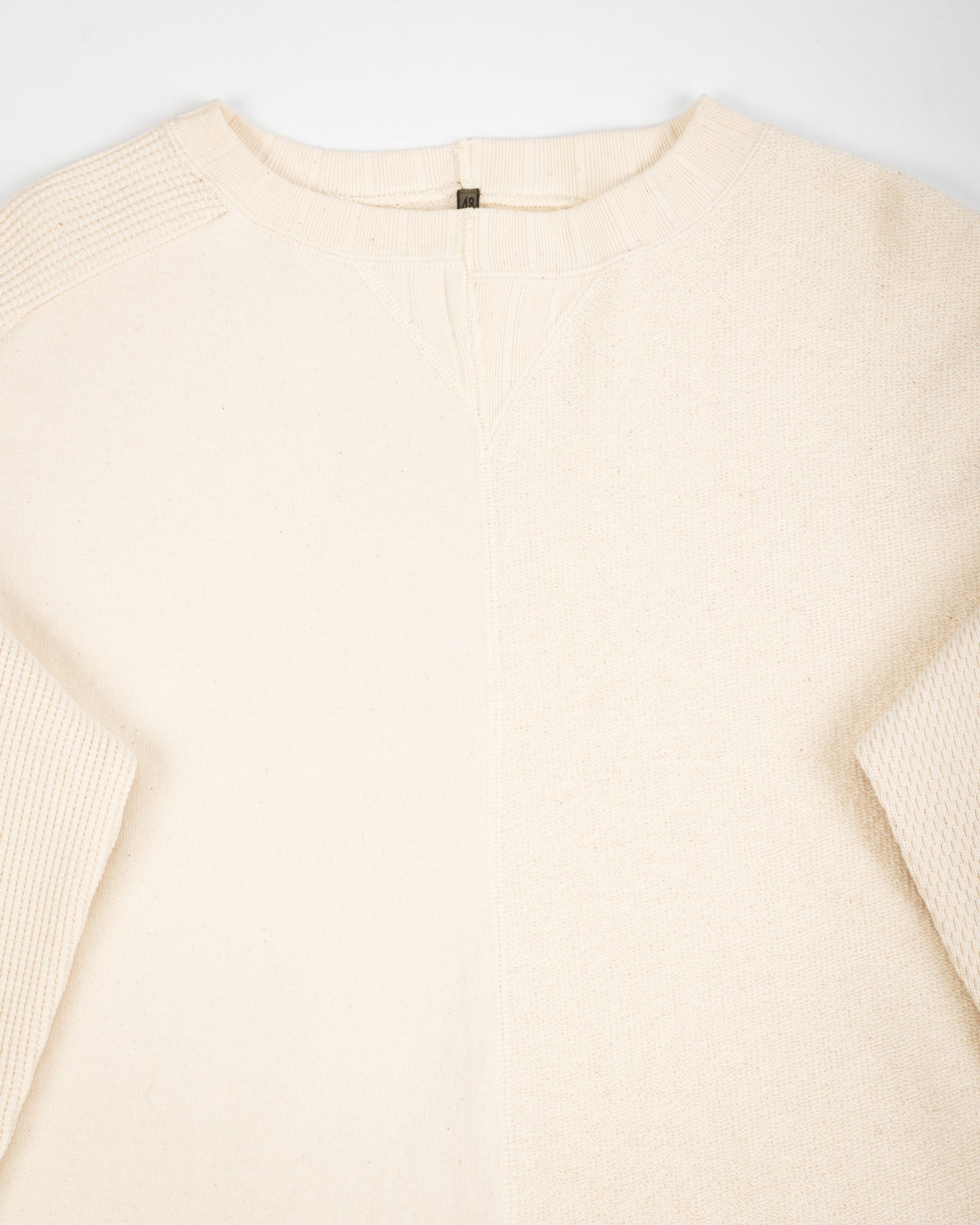 Army Crew L/S - Ivory Jersey Mix