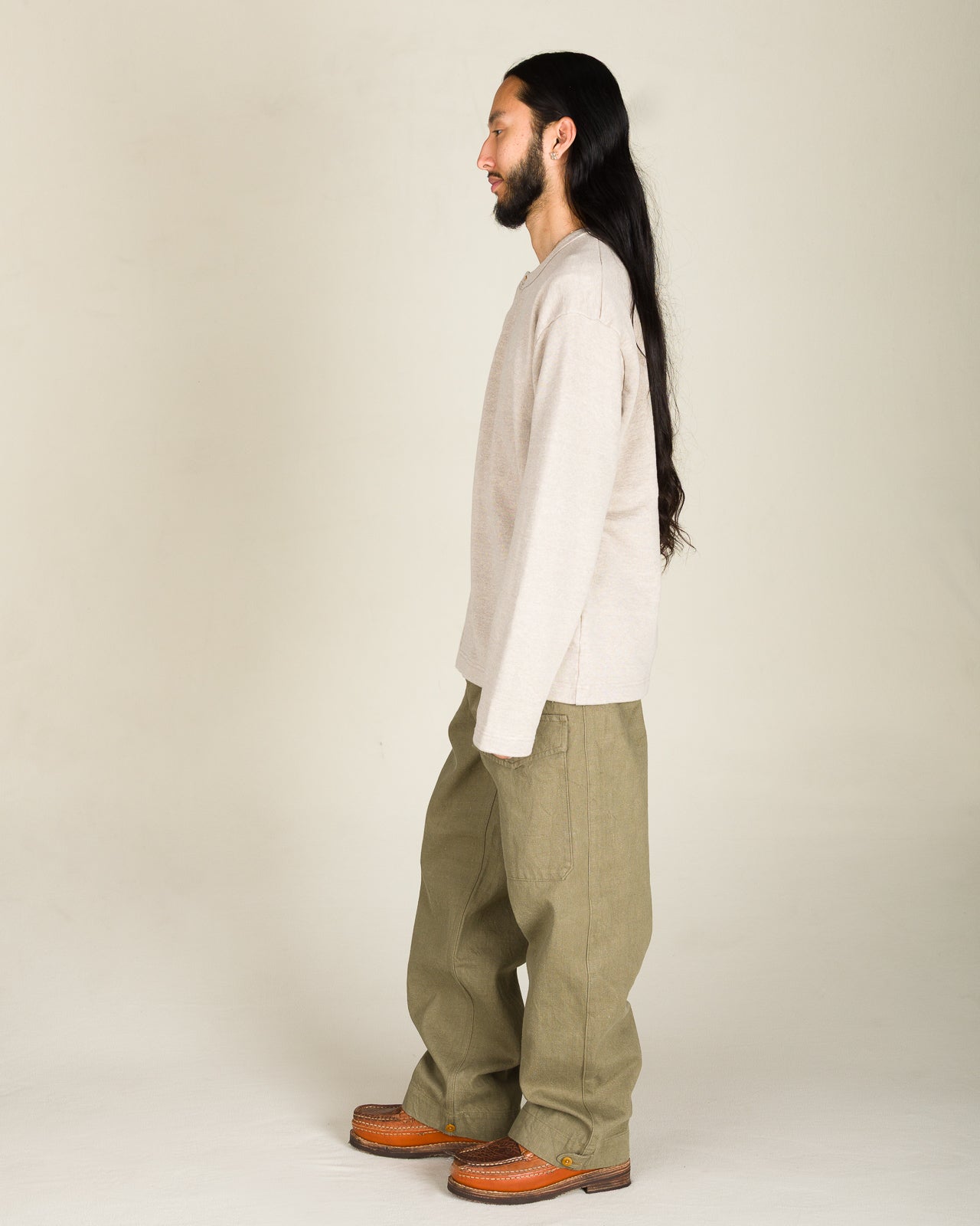 Nigel Cabourn Blacksmith Cardigan - Ivory - Standard & Strange