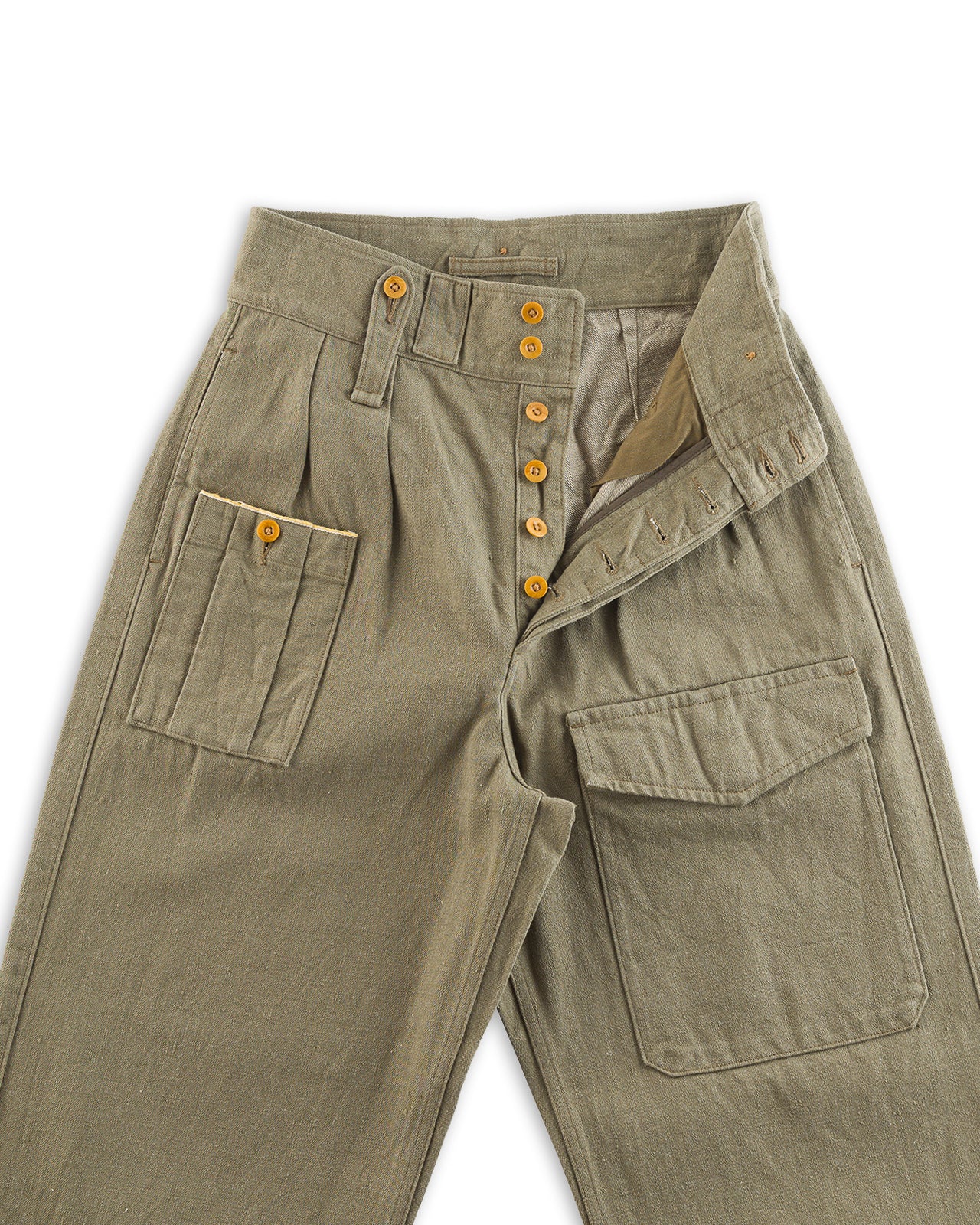 Nigel Cabourn British Army Pant Loose Denim - Green - Standard & Strange
