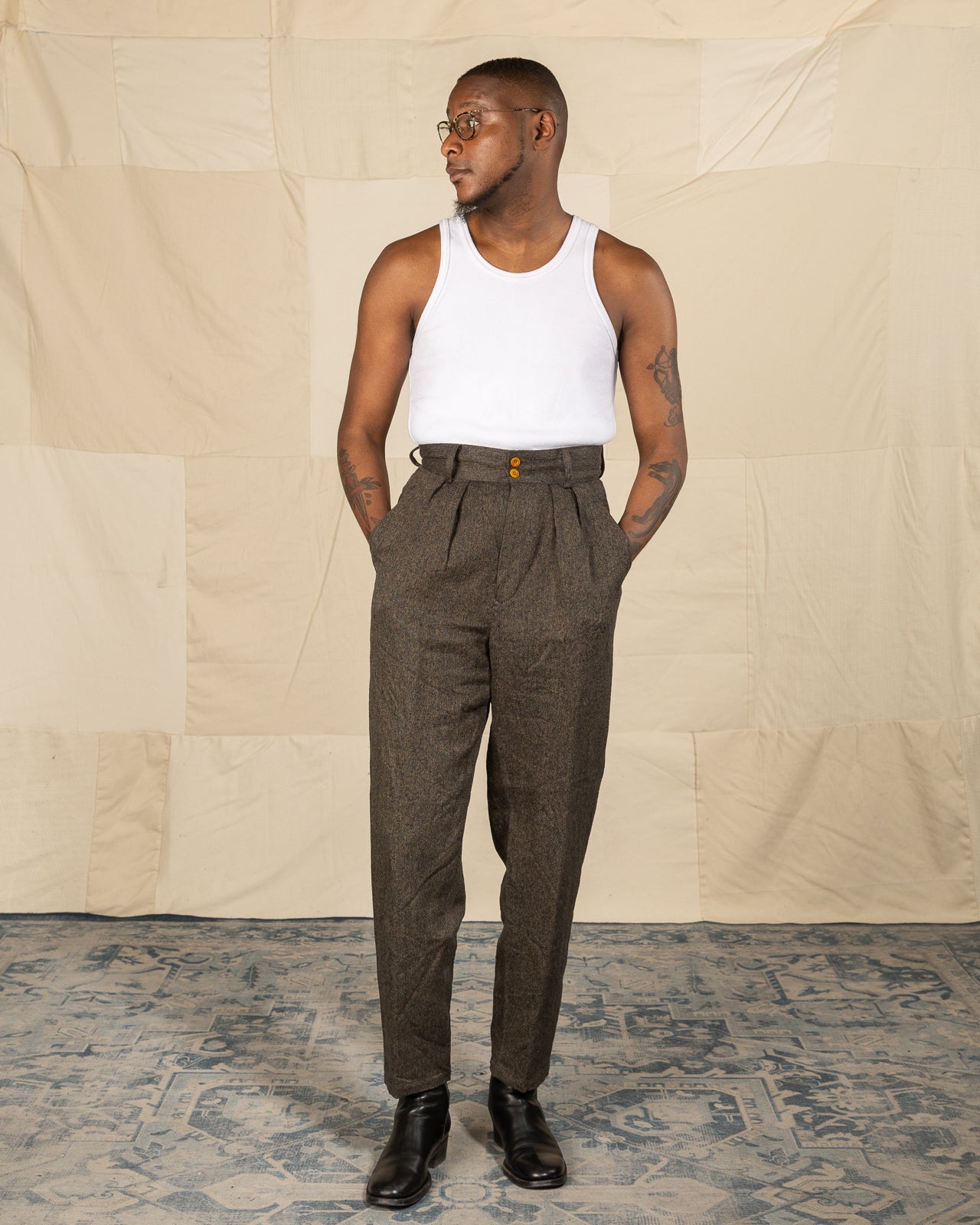 Nigel Cabourn CC22 Work Pant - Charcoal Hemp Twill - Standard & Strange