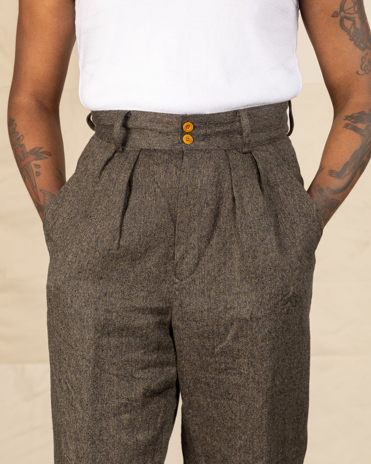 Nigel Cabourn CC22 Work Pant - Charcoal Hemp Twill - Standard & Strange