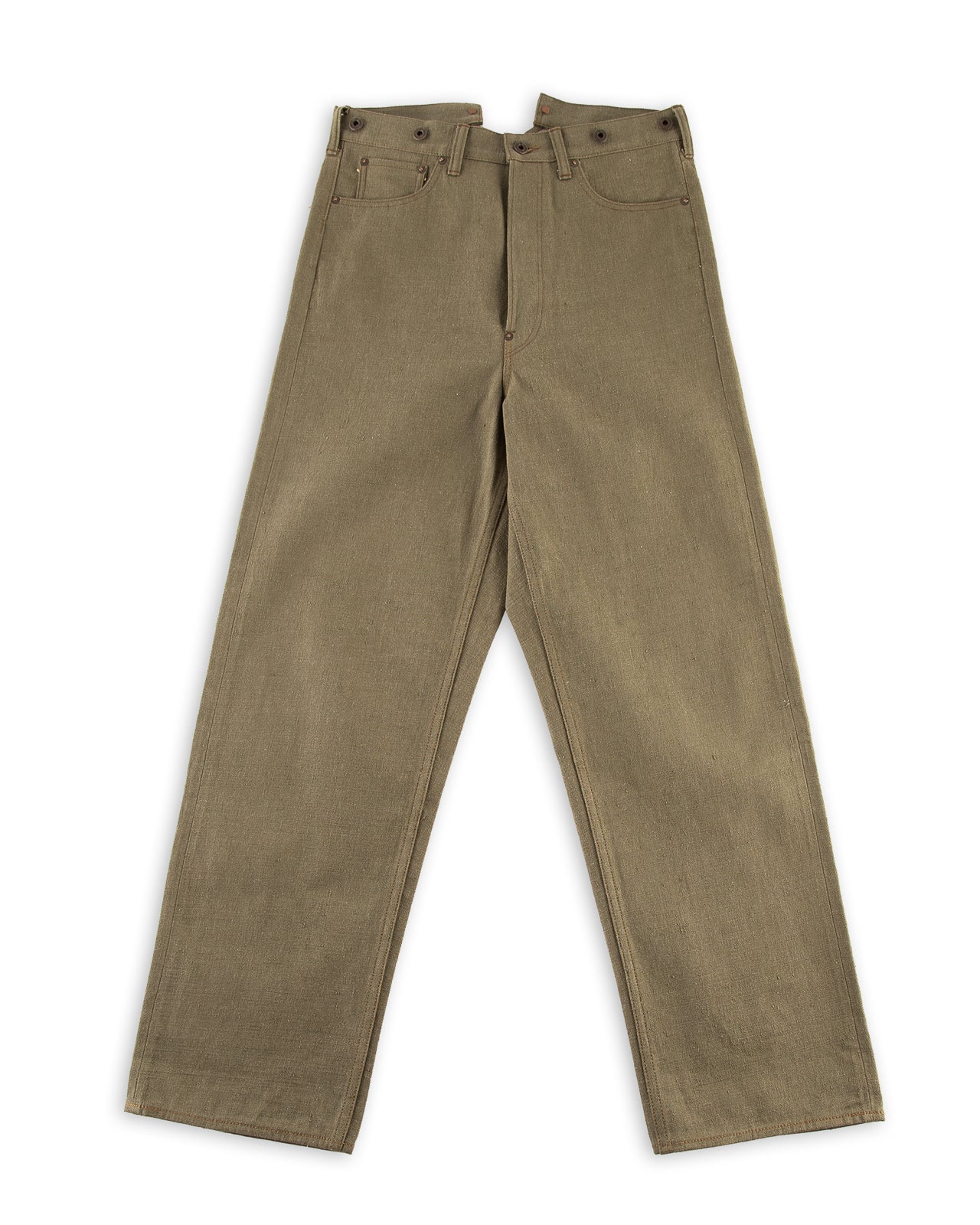 Nigel Cabourn Railman Denim Pant - Green - Standard & Strange