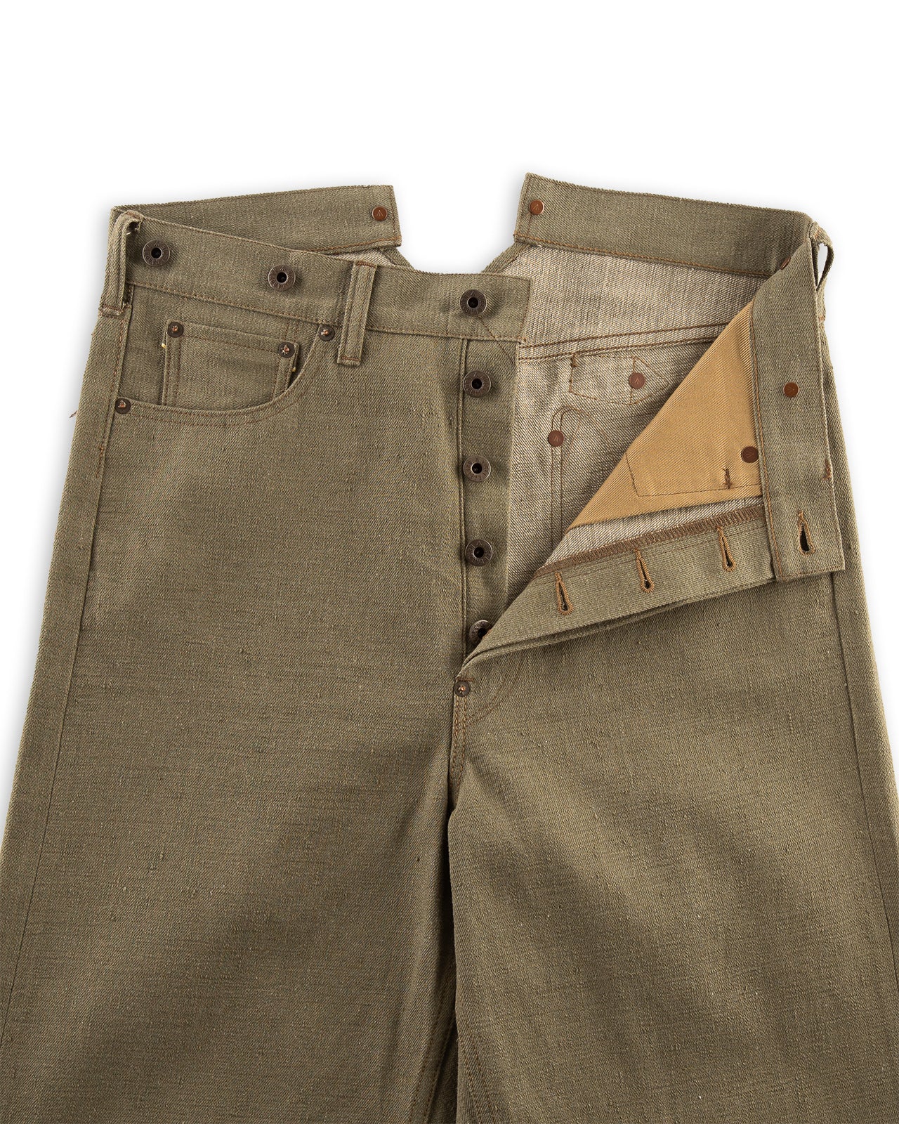 Nigel Cabourn Railman Denim Pant - Green - Standard & Strange