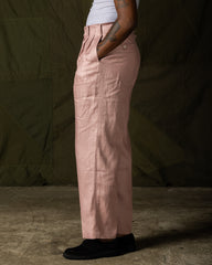 Attractions Double Pleats Linen Trousers - Pink - Standard & Strange