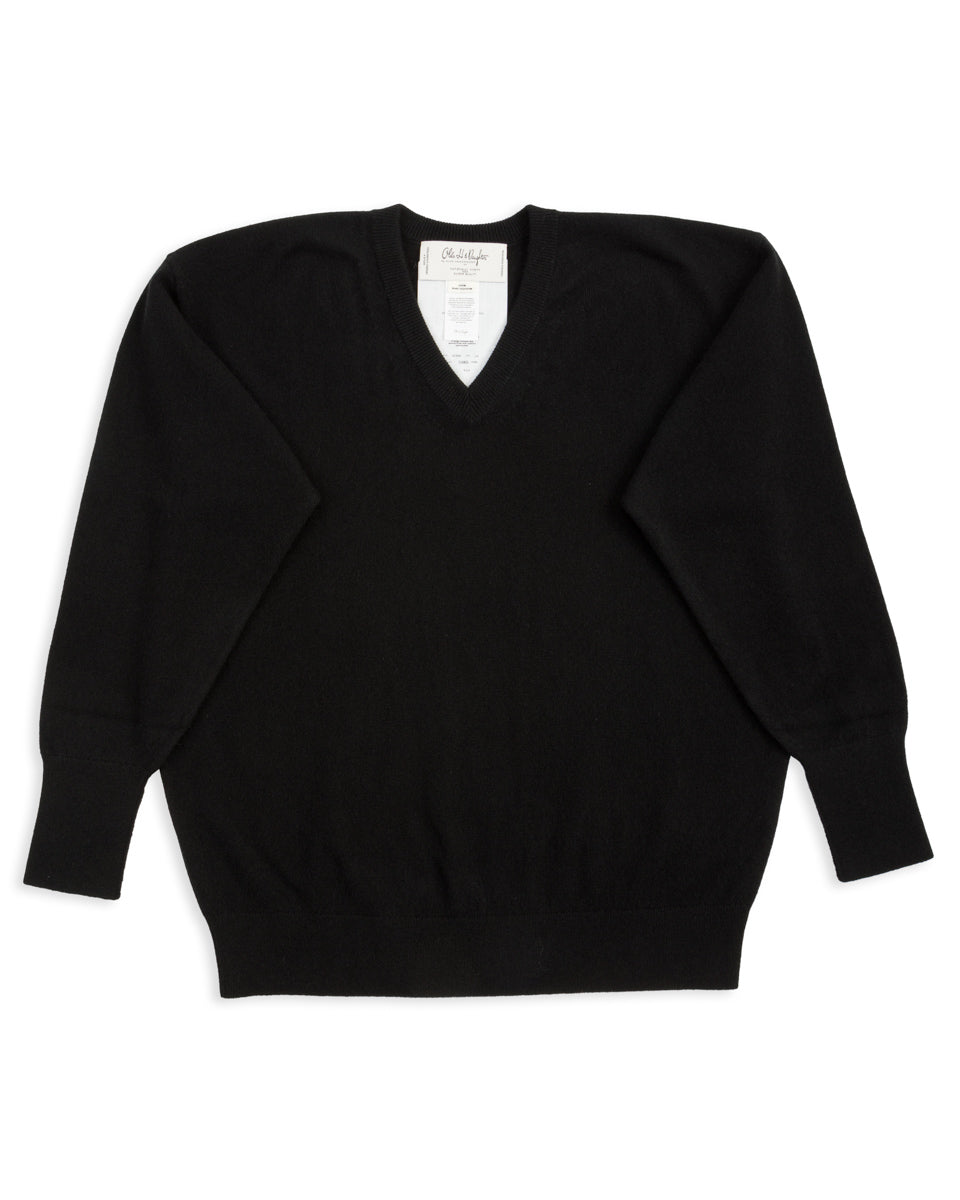 Cashmere V Pullover - Black 10