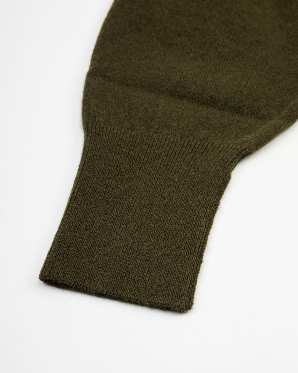 Olde Homesteader & Daughter Cashmere V Pullover - Moss 10 - Standard & Strange