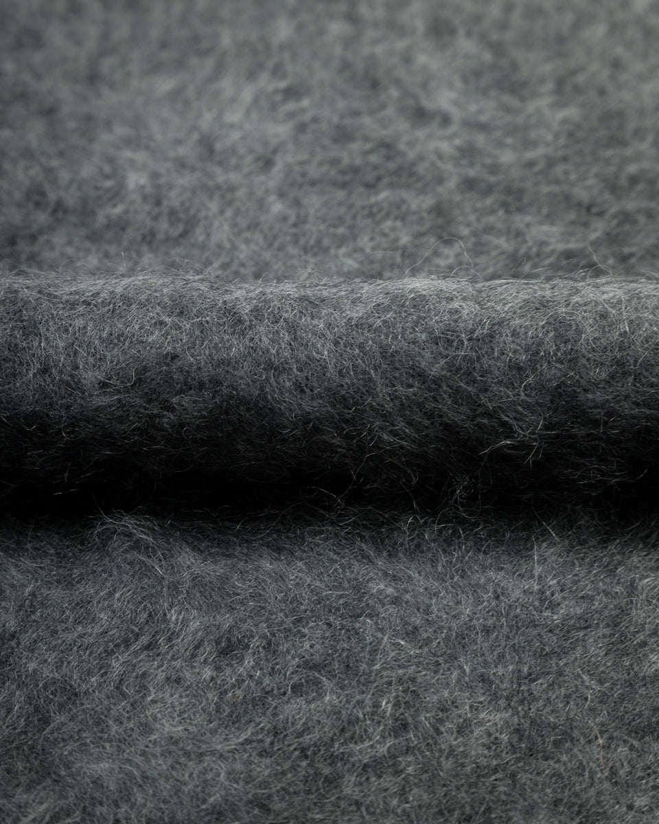 Olde Homesteader & Daughter Fur Cashmere V Pullover - Charcoal - Standard & Strange