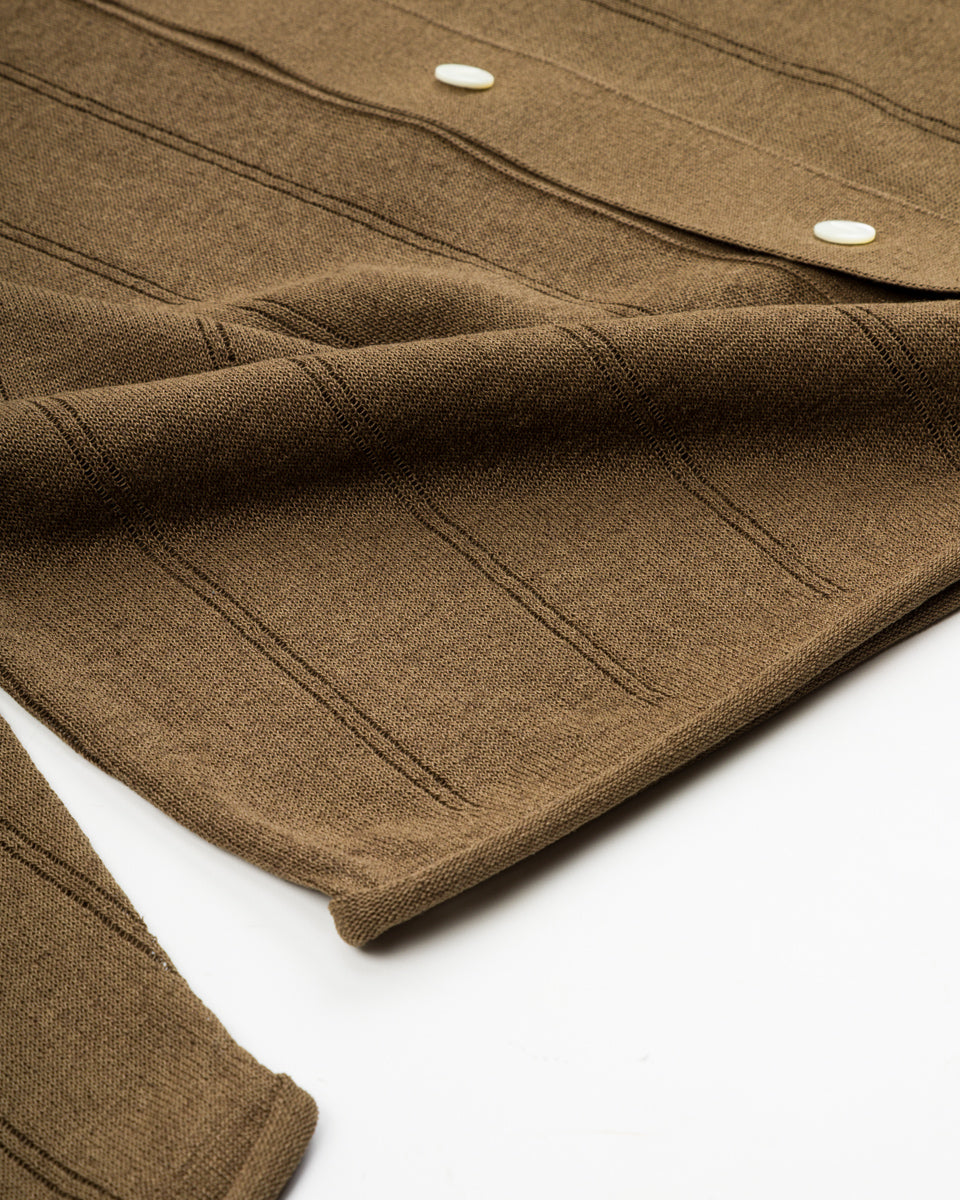 Olde H & Daughter Jyarijyari Silk Collared Shirt - Algae - Standard & Strange