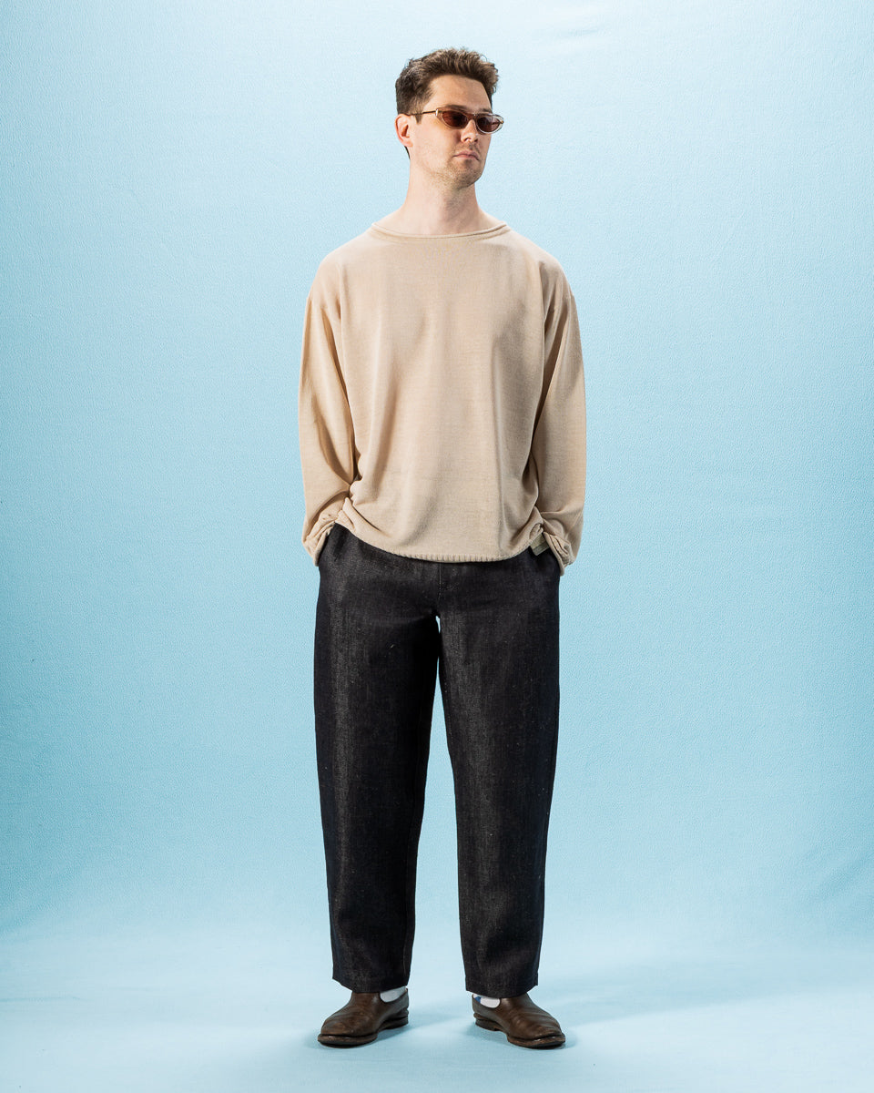 Olde Homesteader & Daughter Jyarijyari Silk Pullover - Stone - Standard & Strange